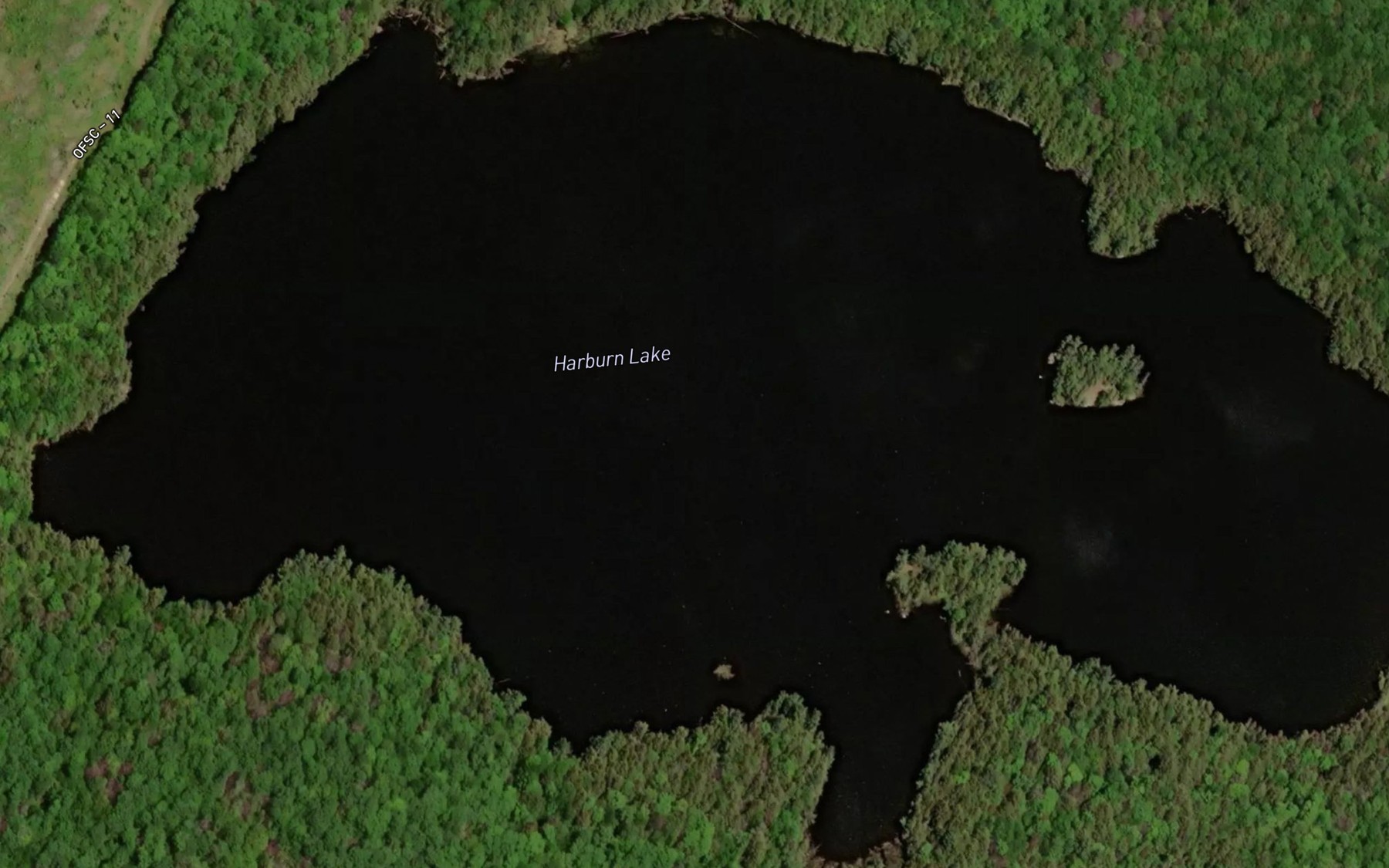 Satellite map of the Harburn Lake