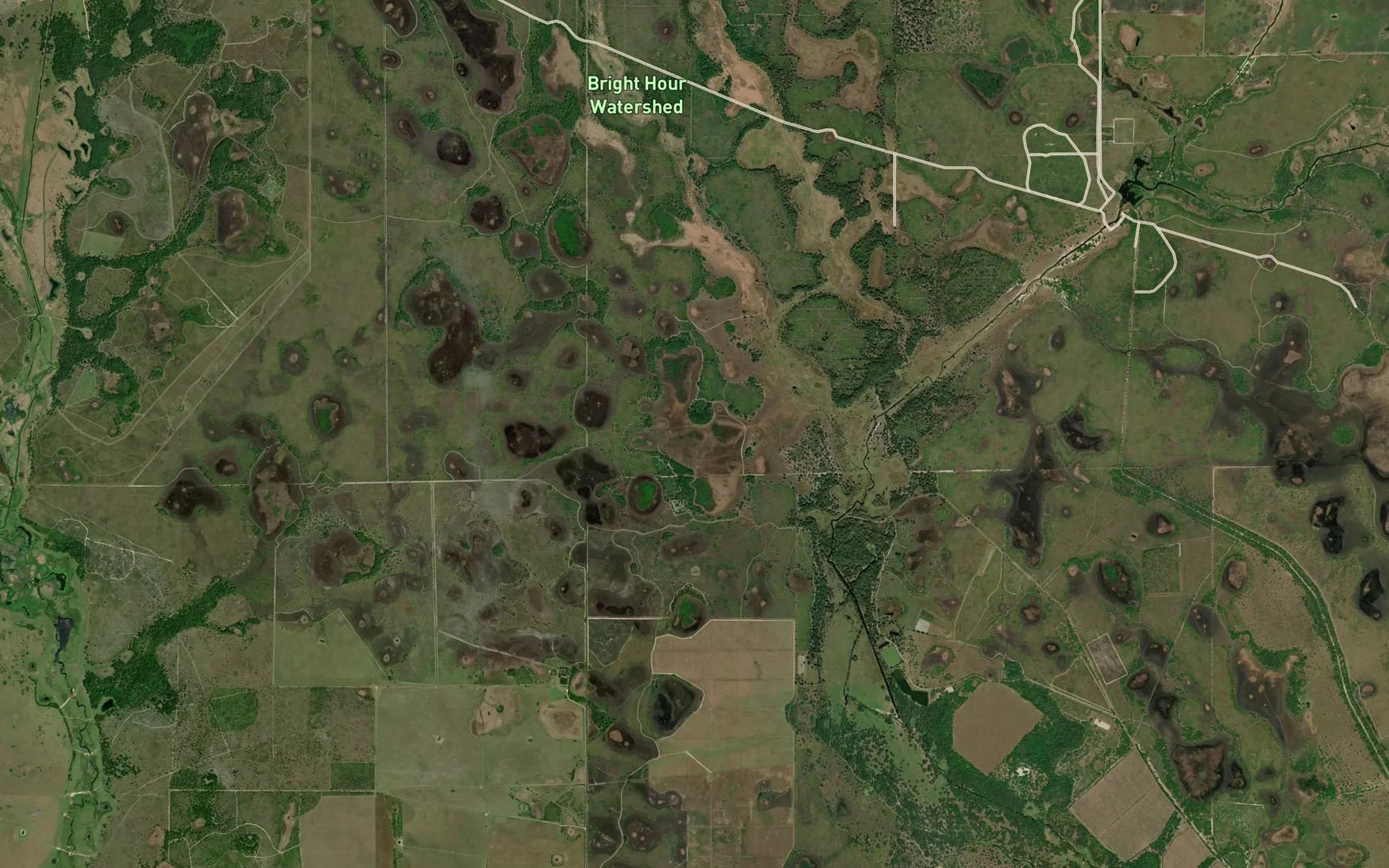 Satellite map of the Sour Orange Lake
