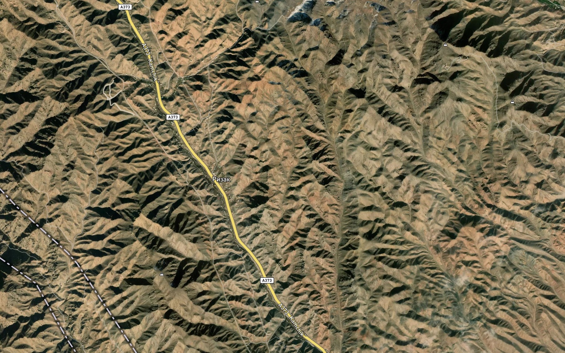 Satellite map of the Terakli Buloq