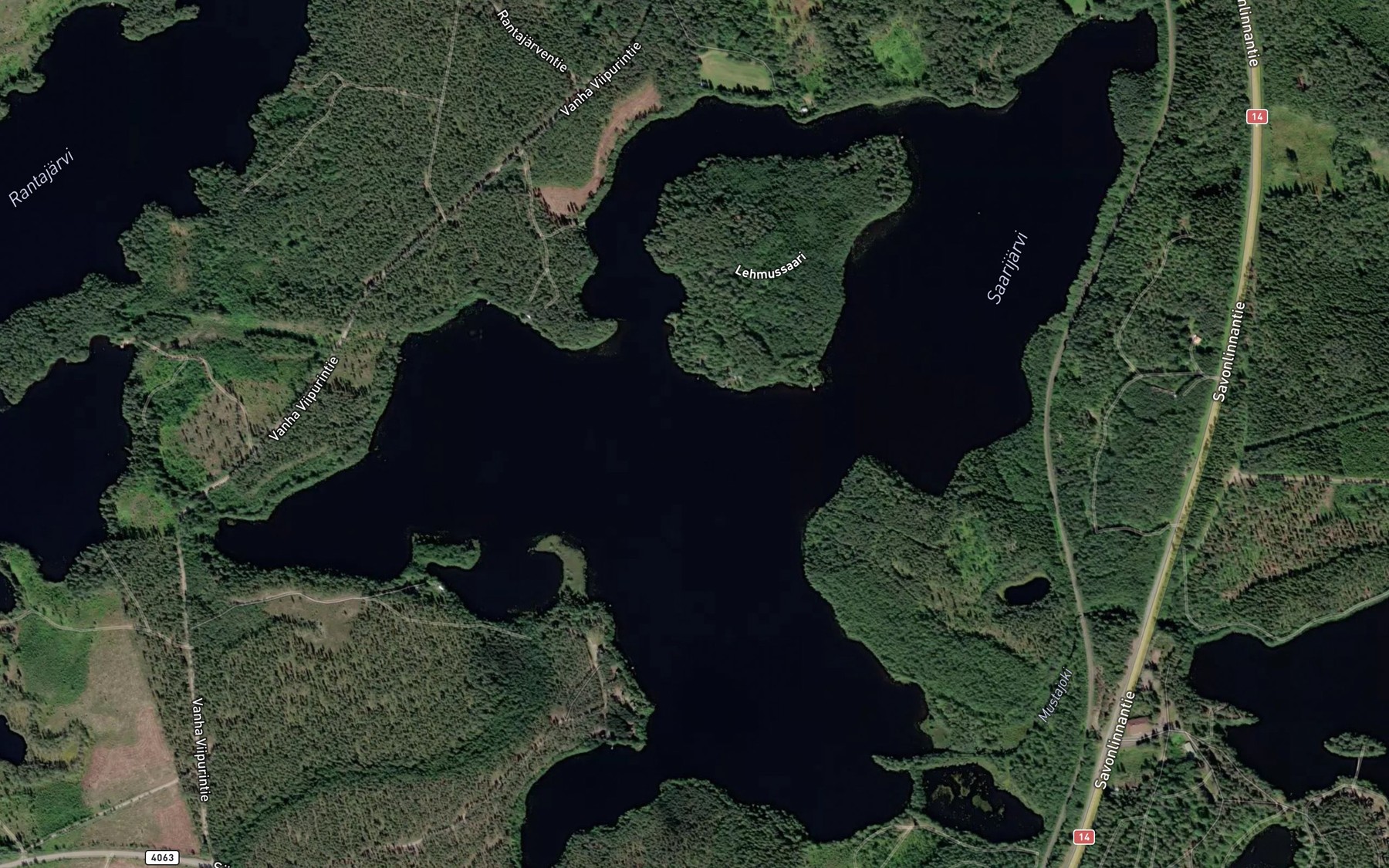 Satellite map of the Saarijarvi