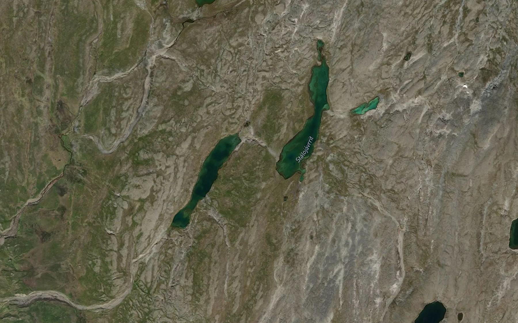 Satellite map of the Stalujavri