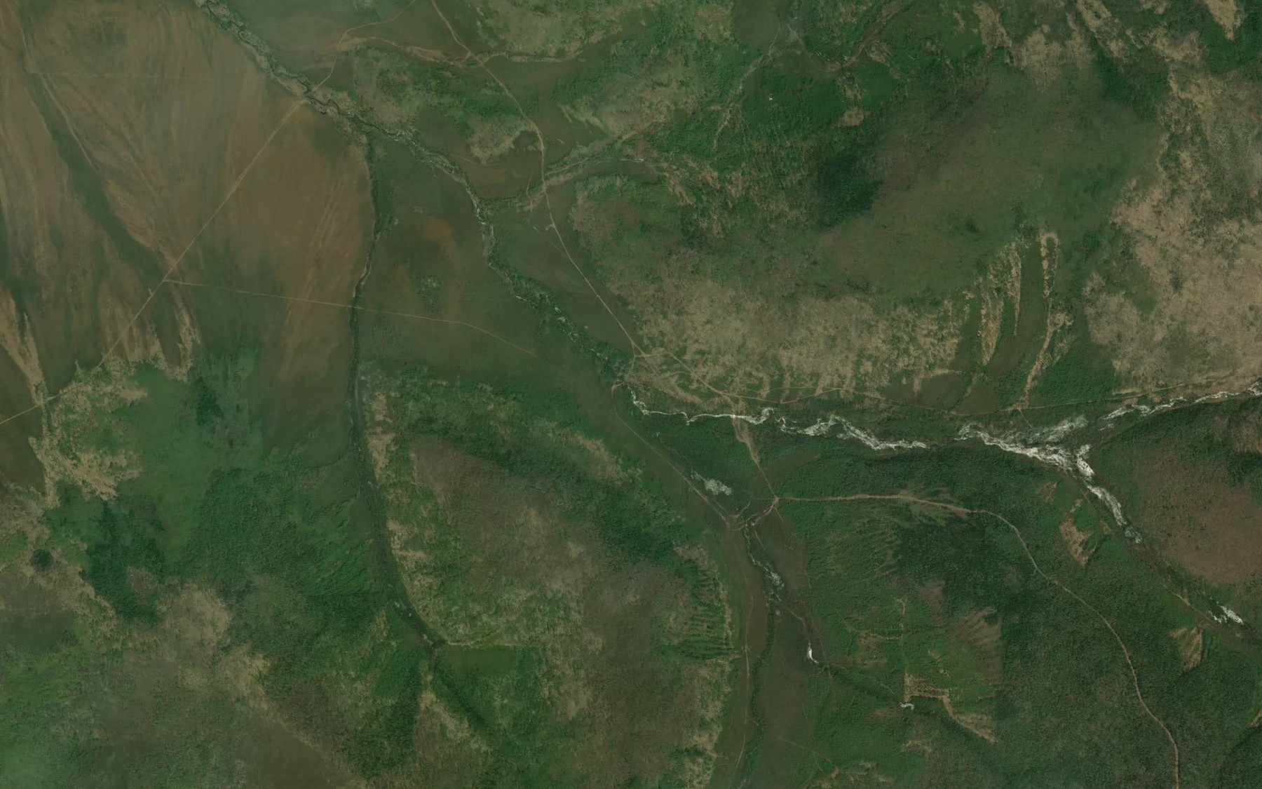 Satellite map of the Malaya Ulikta