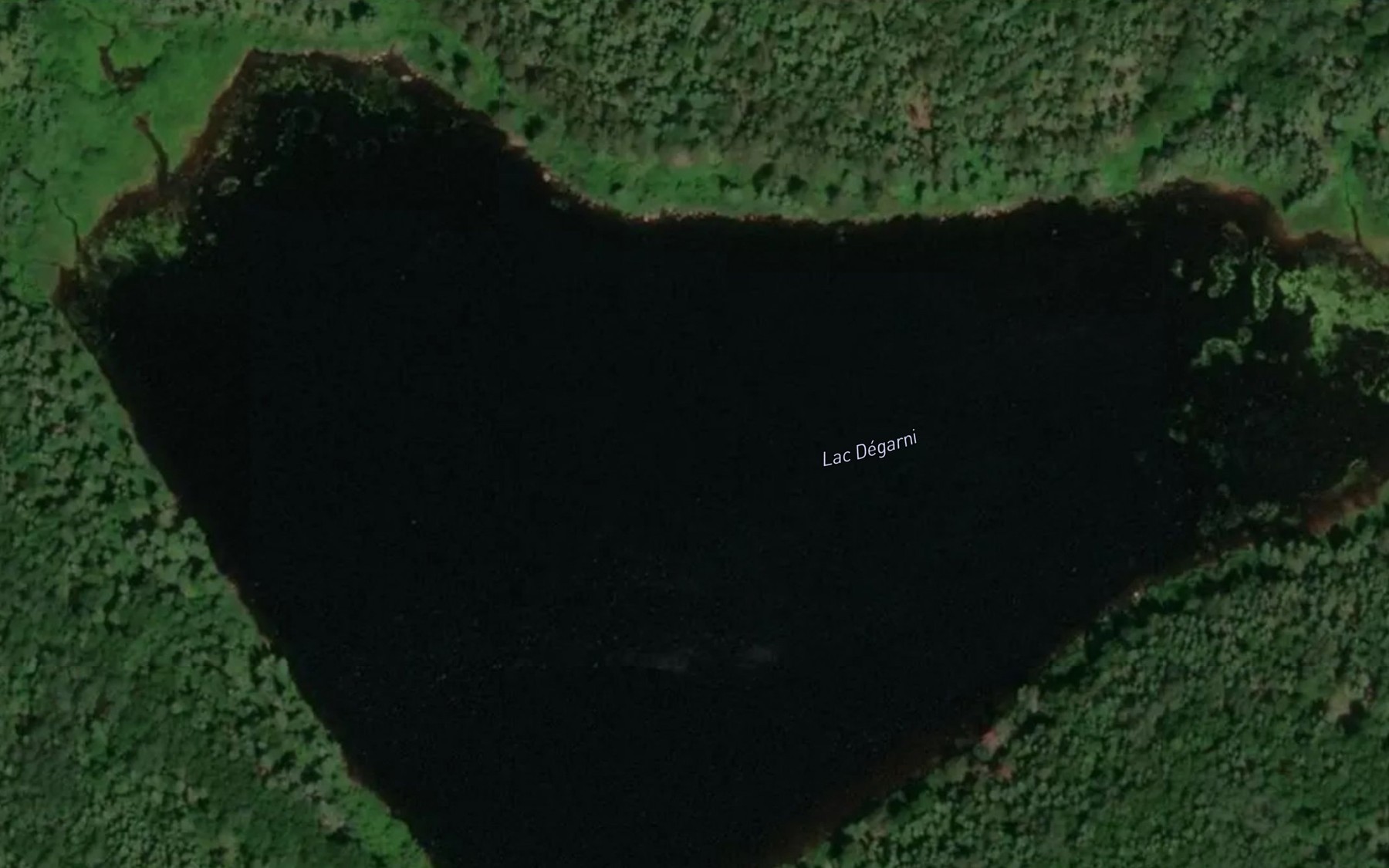 Satellite map of the Lac Degarni