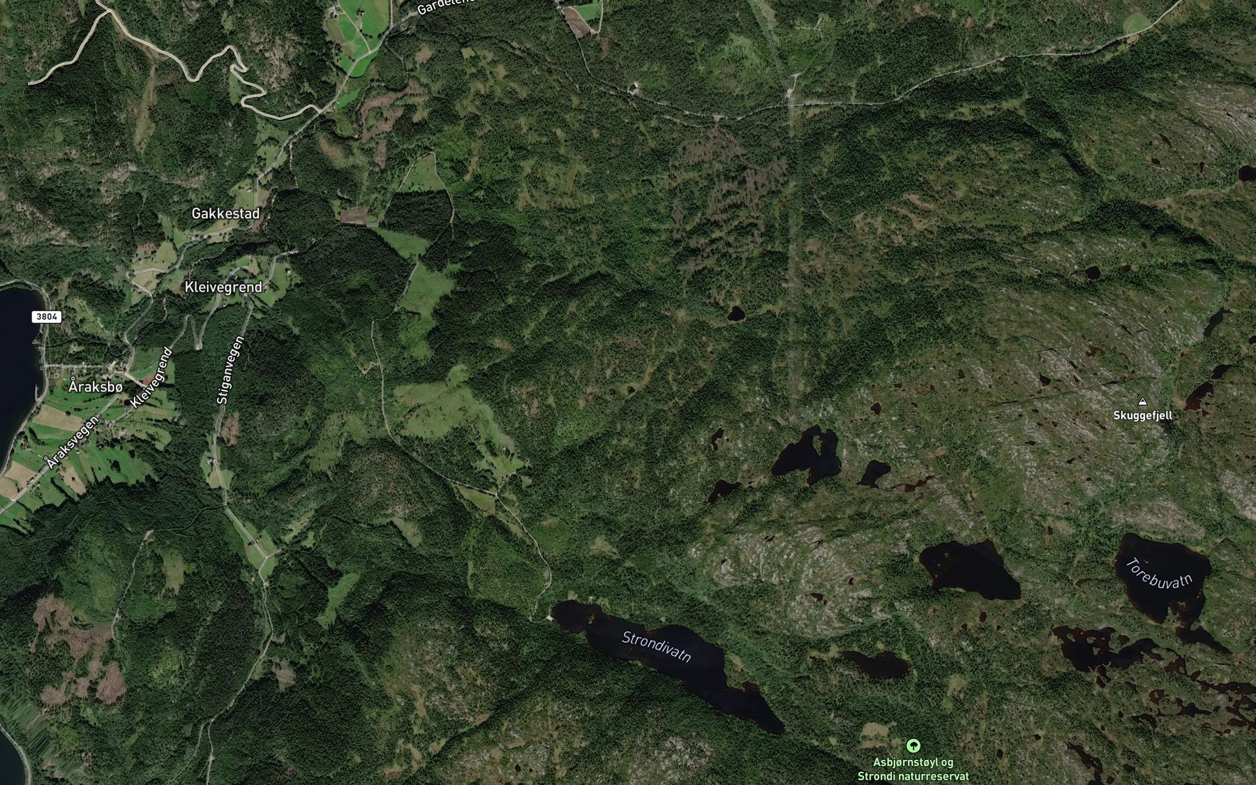 Satellite map of the Drivdalstjorn