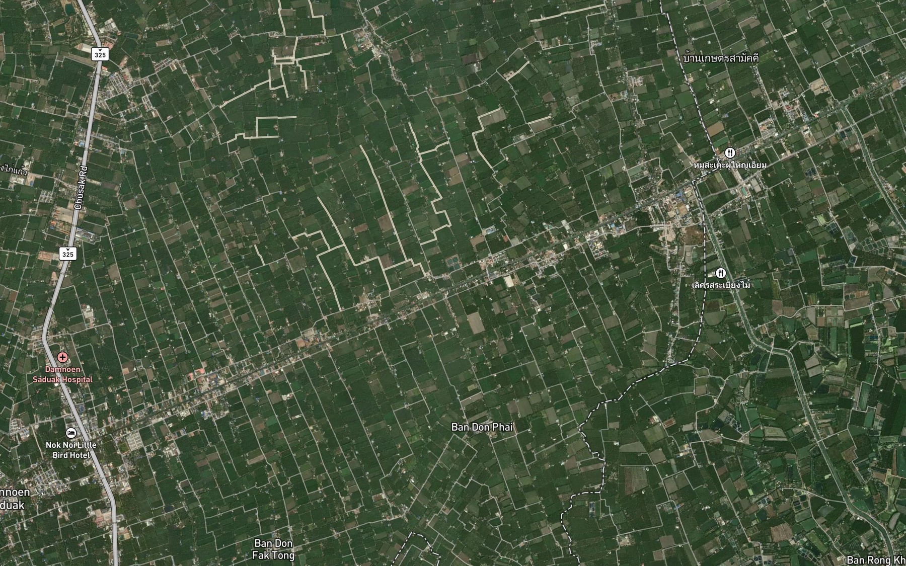 Satellite map of the Khlong Saeng Arun Rat