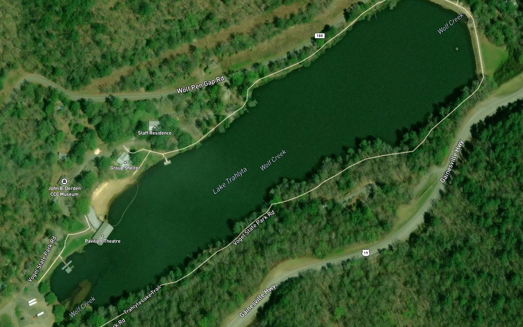 Satellite map of the Lake Trahlyta