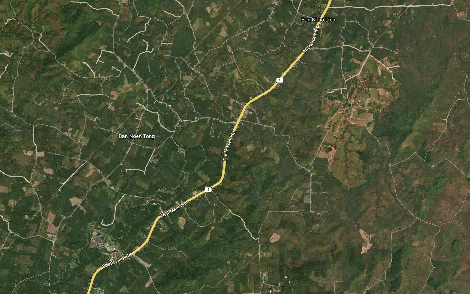 Satellite map of the Khlong Krachom