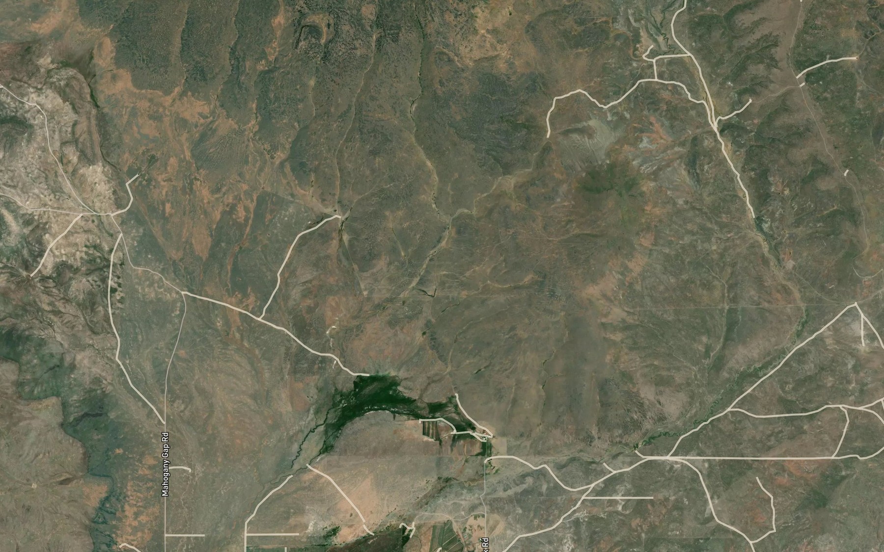 Satellite map of the Sticky Joe Spring