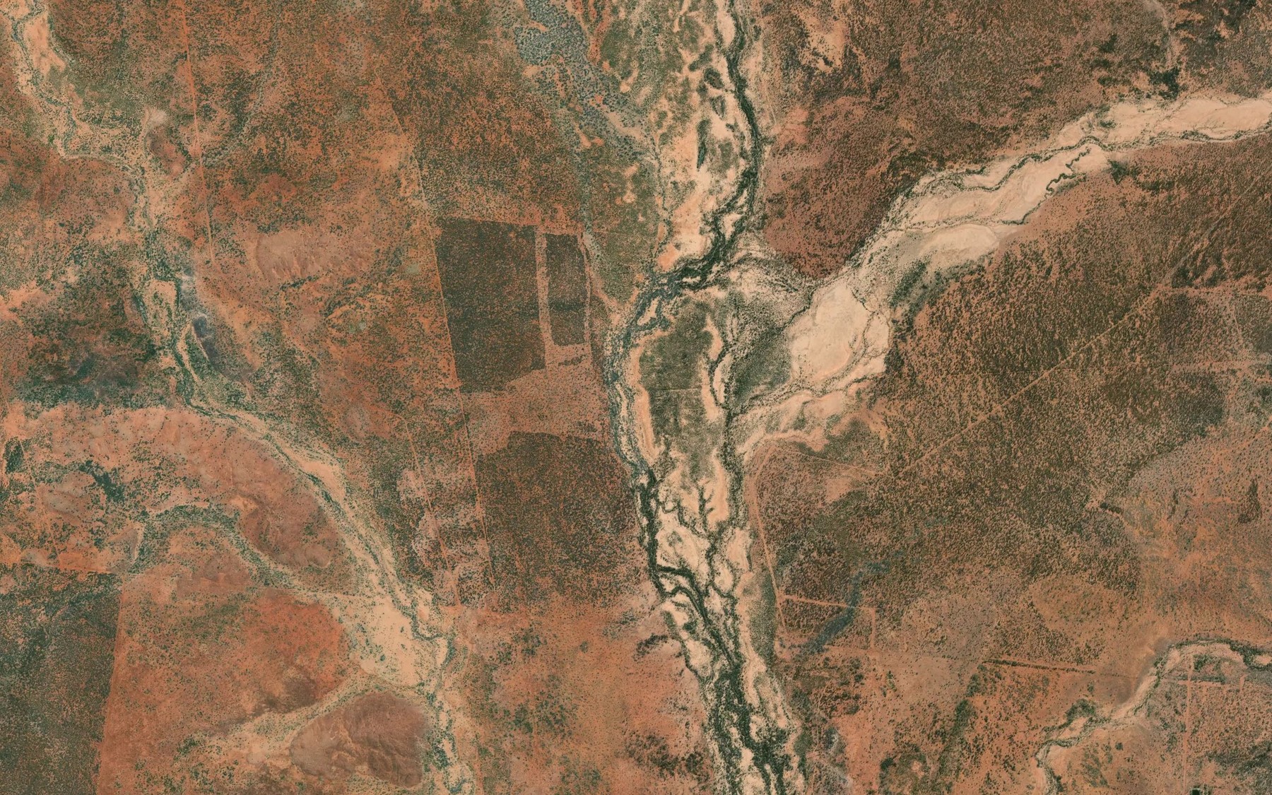 Satellite map of the Stockyard Creek