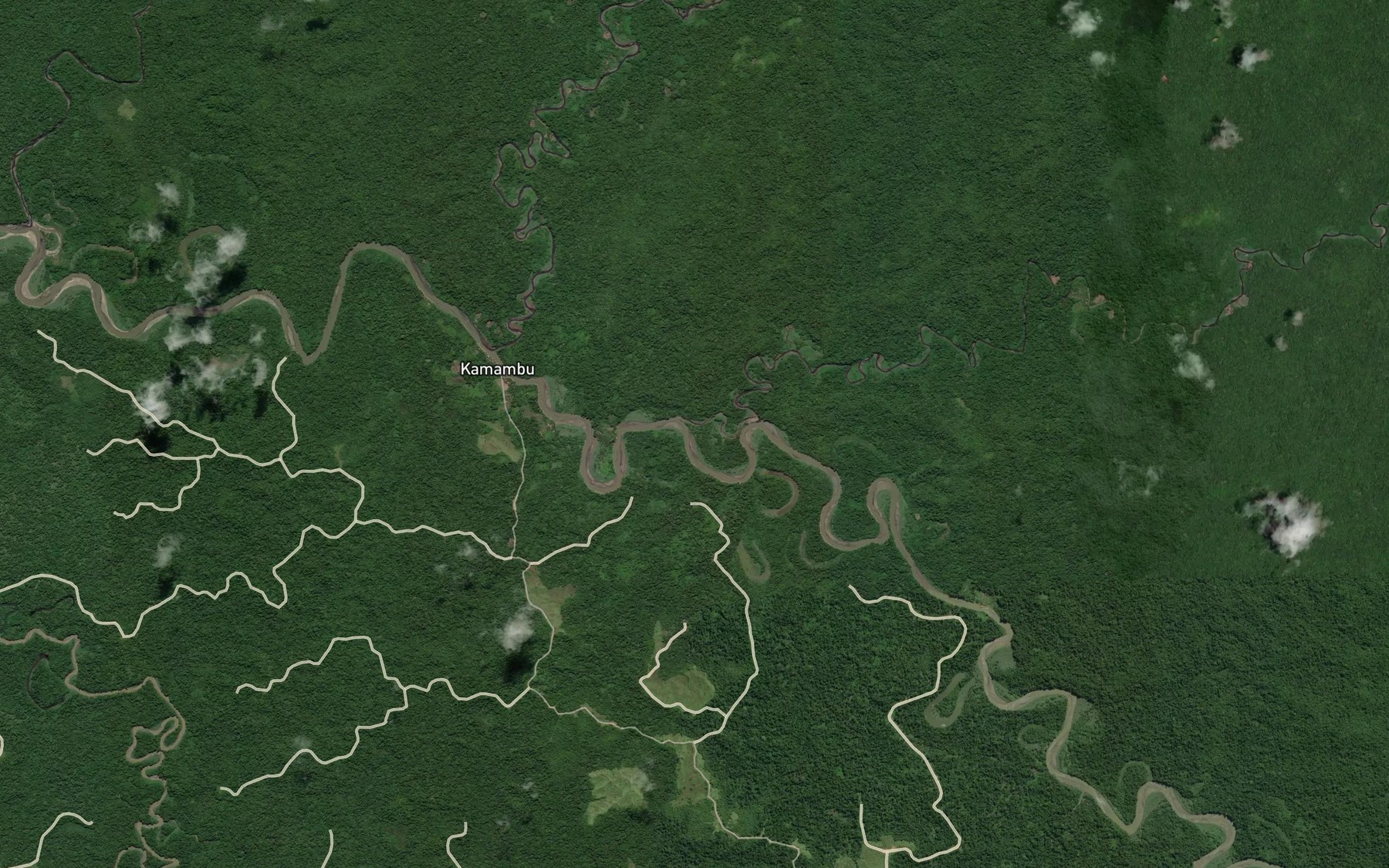 Satellite map of the Savai River
