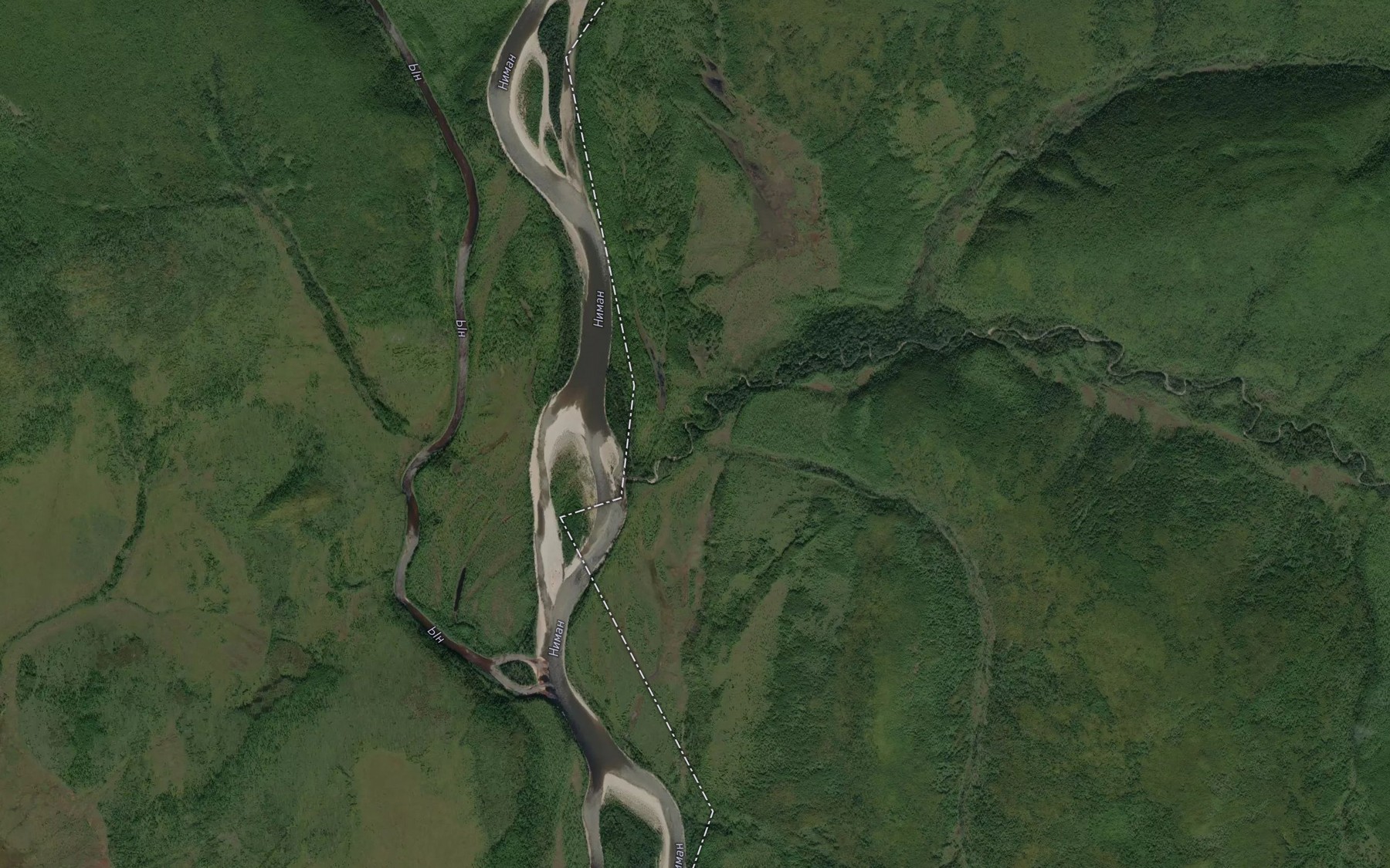 Satellite map of the Balaganakh