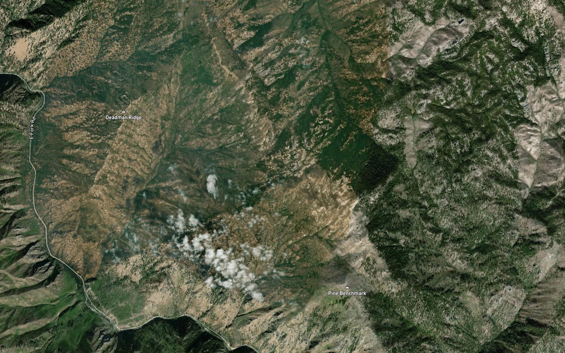 Satellite map of the Rainbow Spring