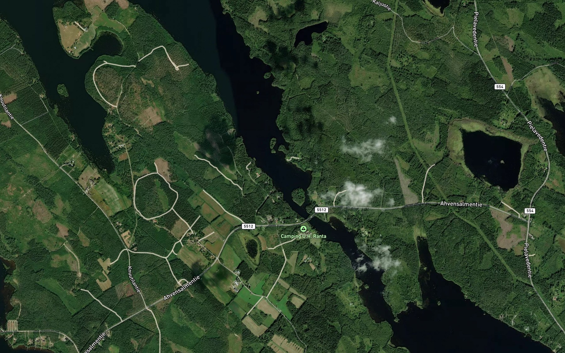 Satellite map of the Ahveninen