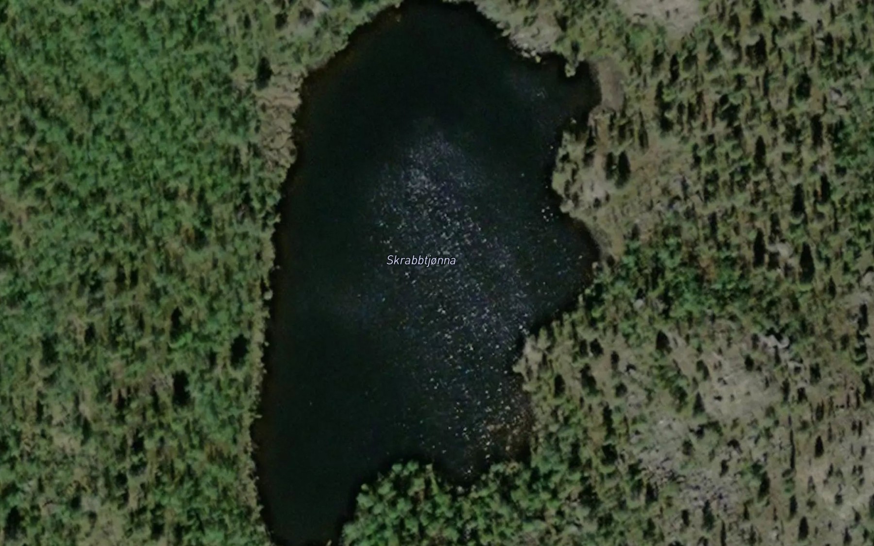 Satellite map of the Skrabbtjorna