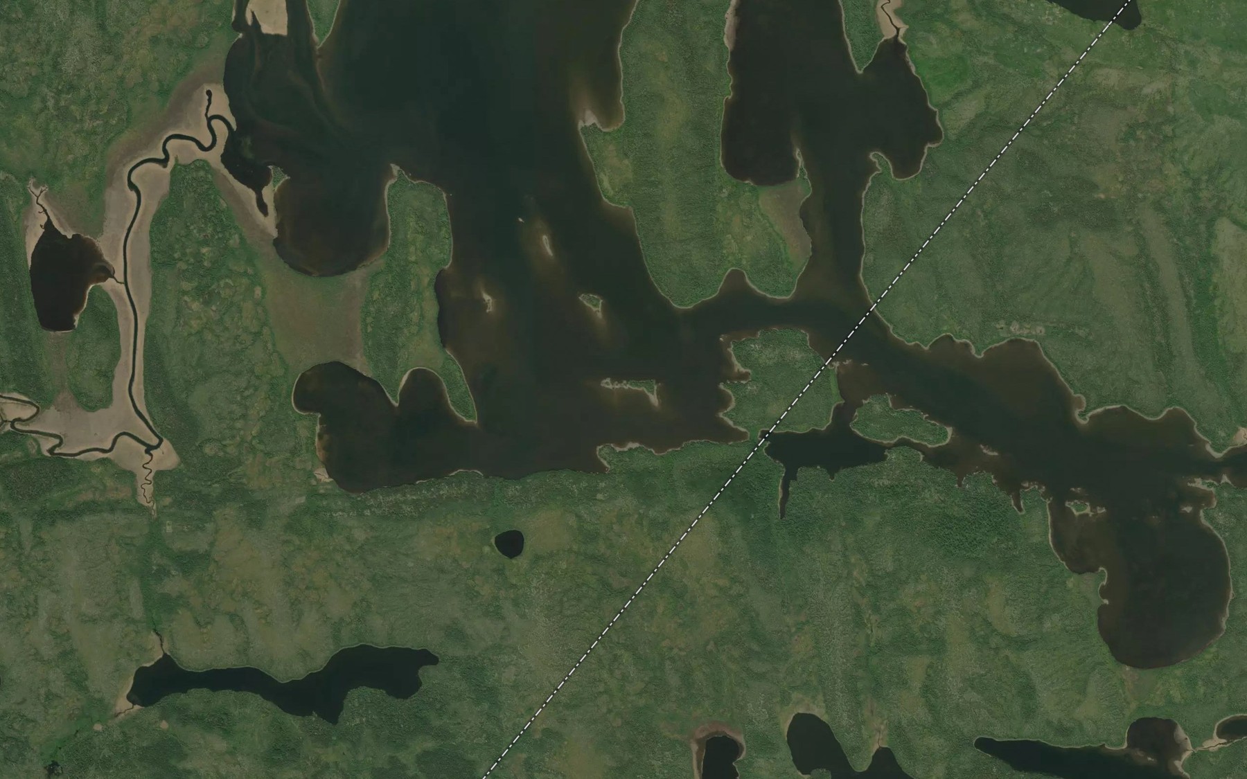 Satellite map of the Monument Bay
