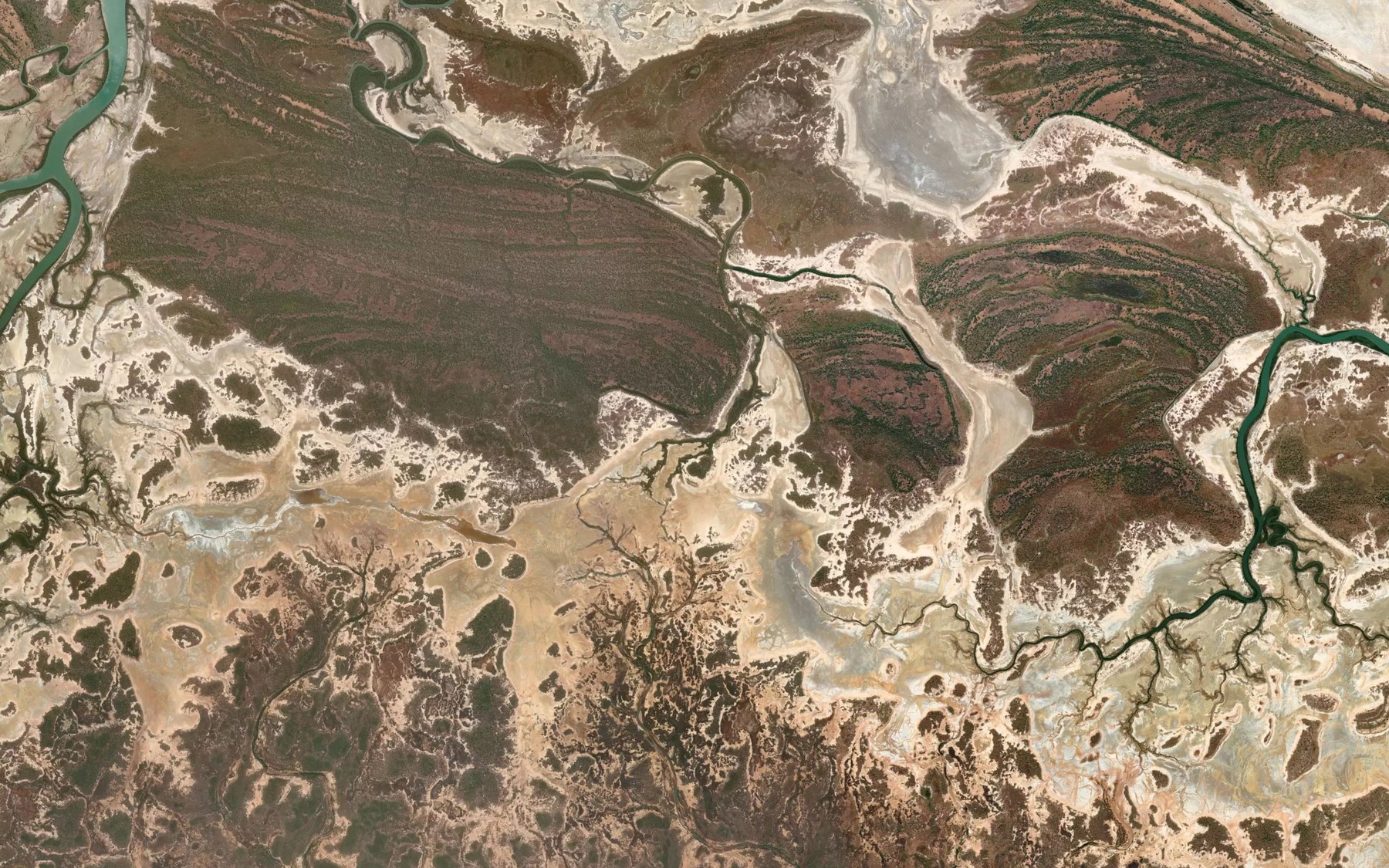 Satellite map of the Lagoon Creek