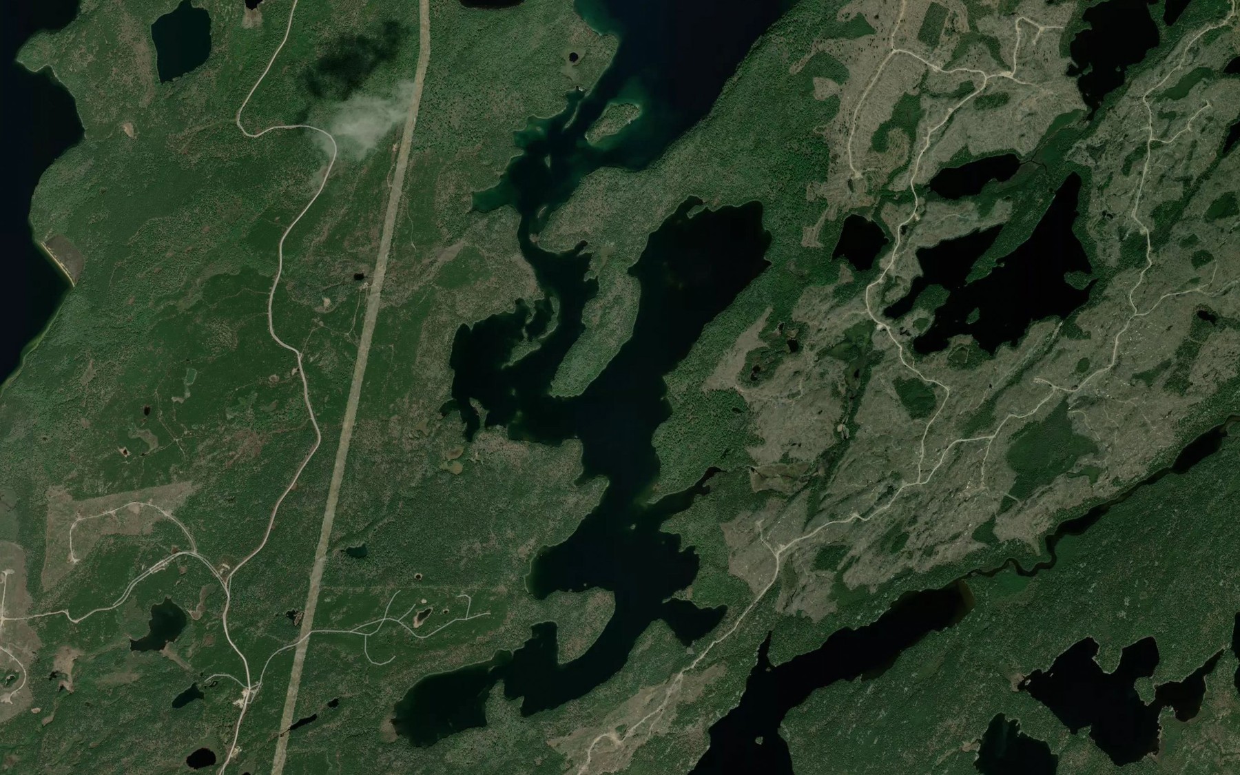 Satellite map of the Garbage Bay
