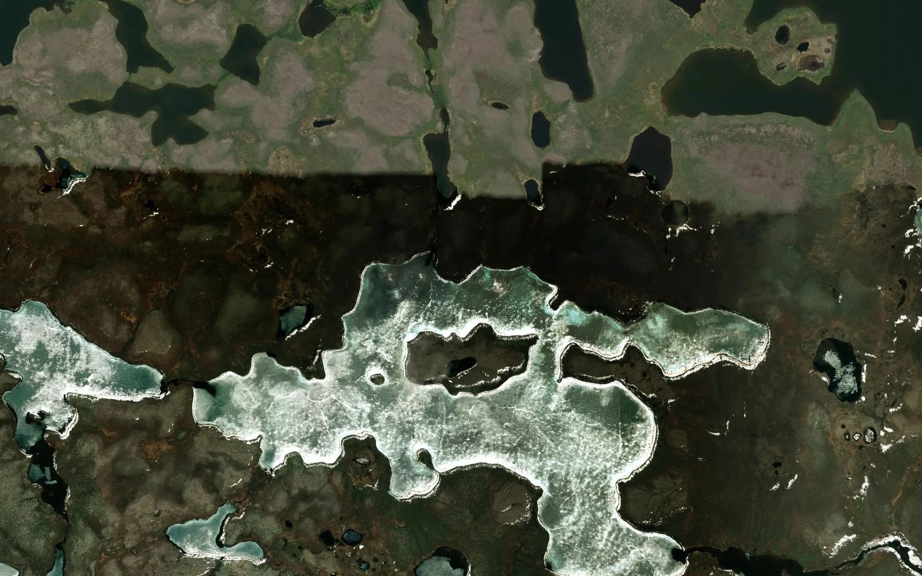 Satellite map of the Pildrem Lake