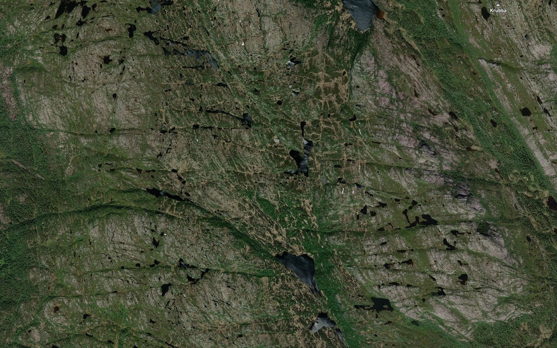 Satellite map of the Laksetjonnbekken