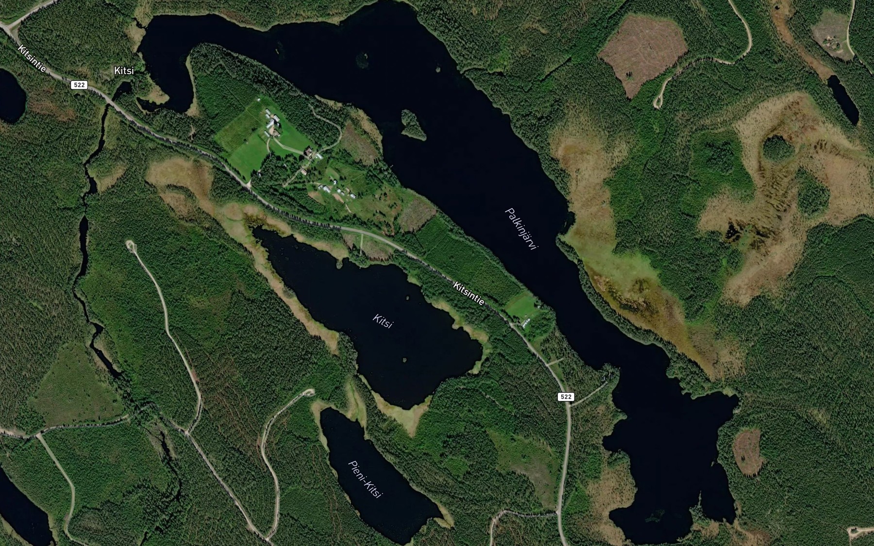 Satellite map of the Palkinjarvi