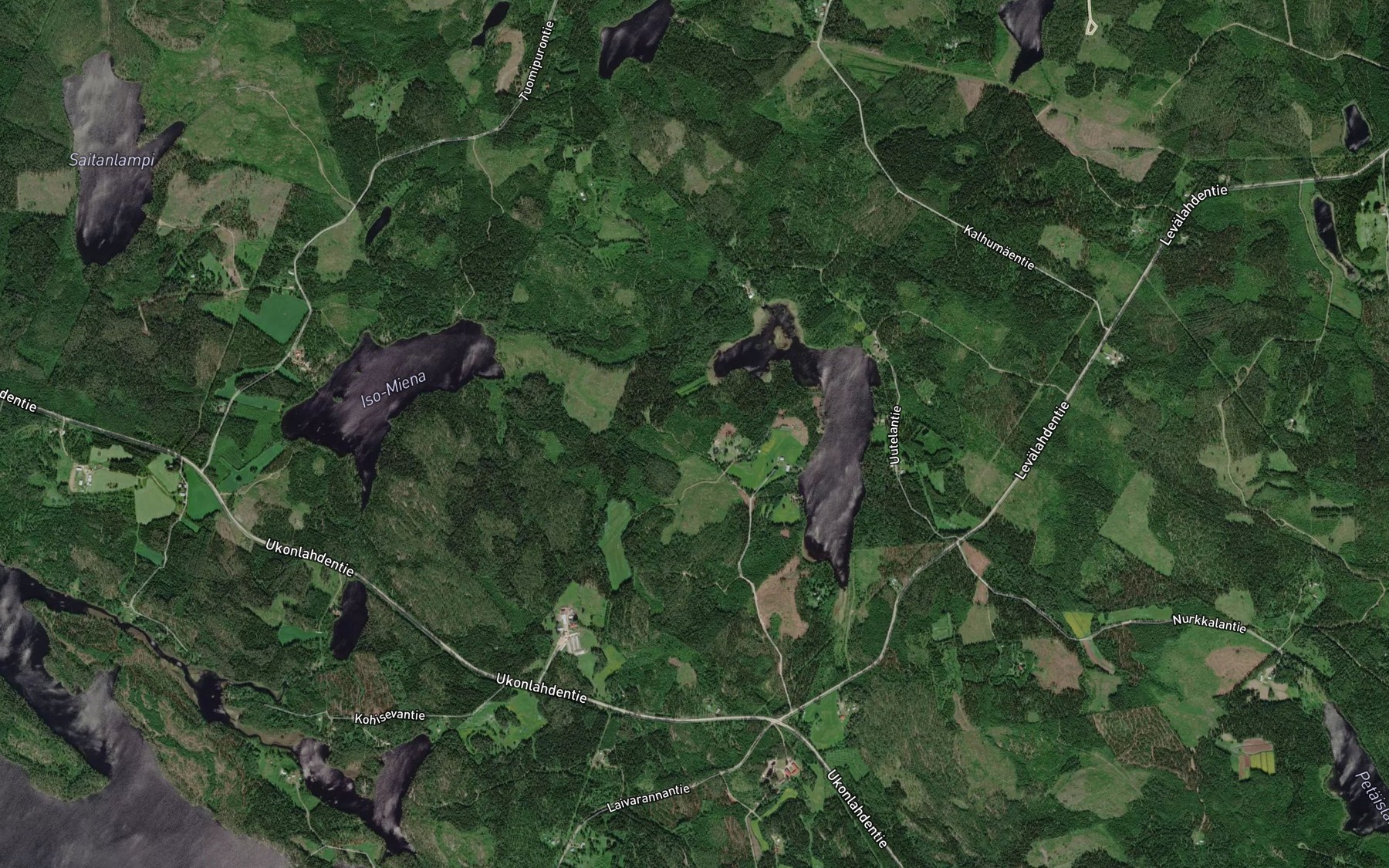 Satellite map of the Summasjaervi