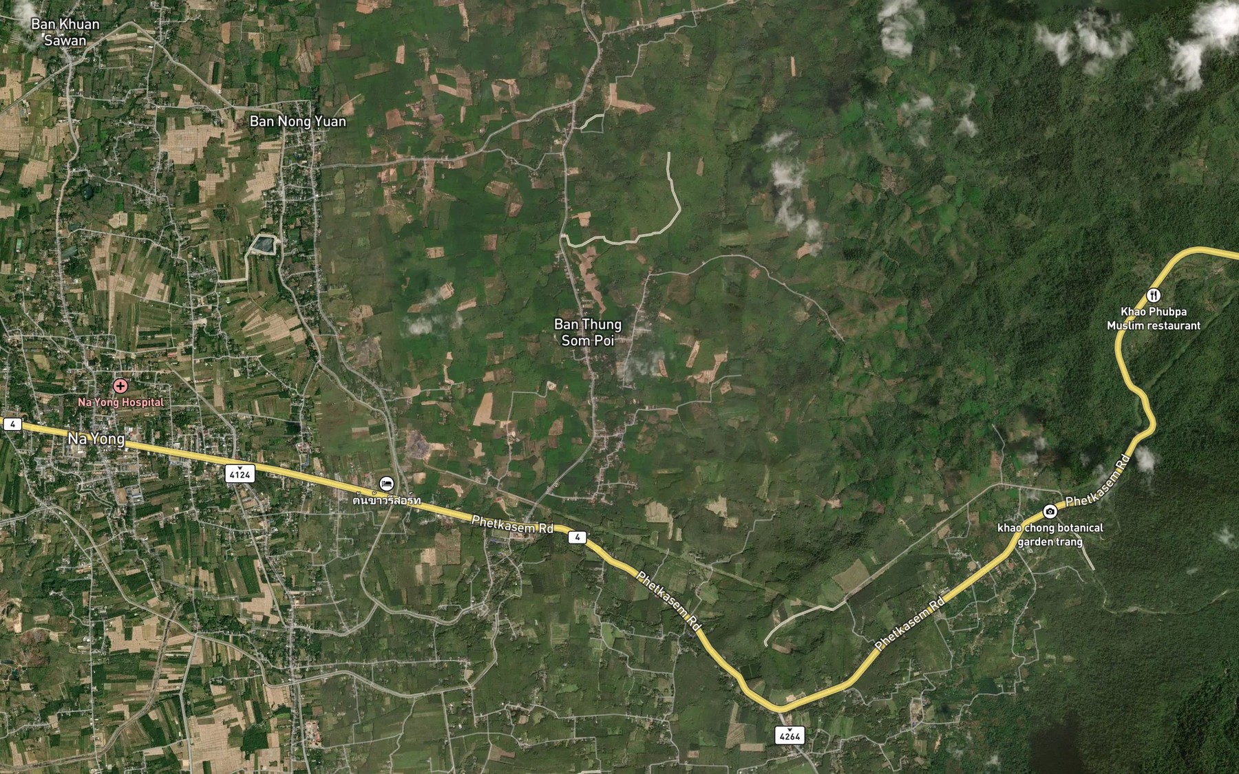 Satellite map of the Khlong Nga