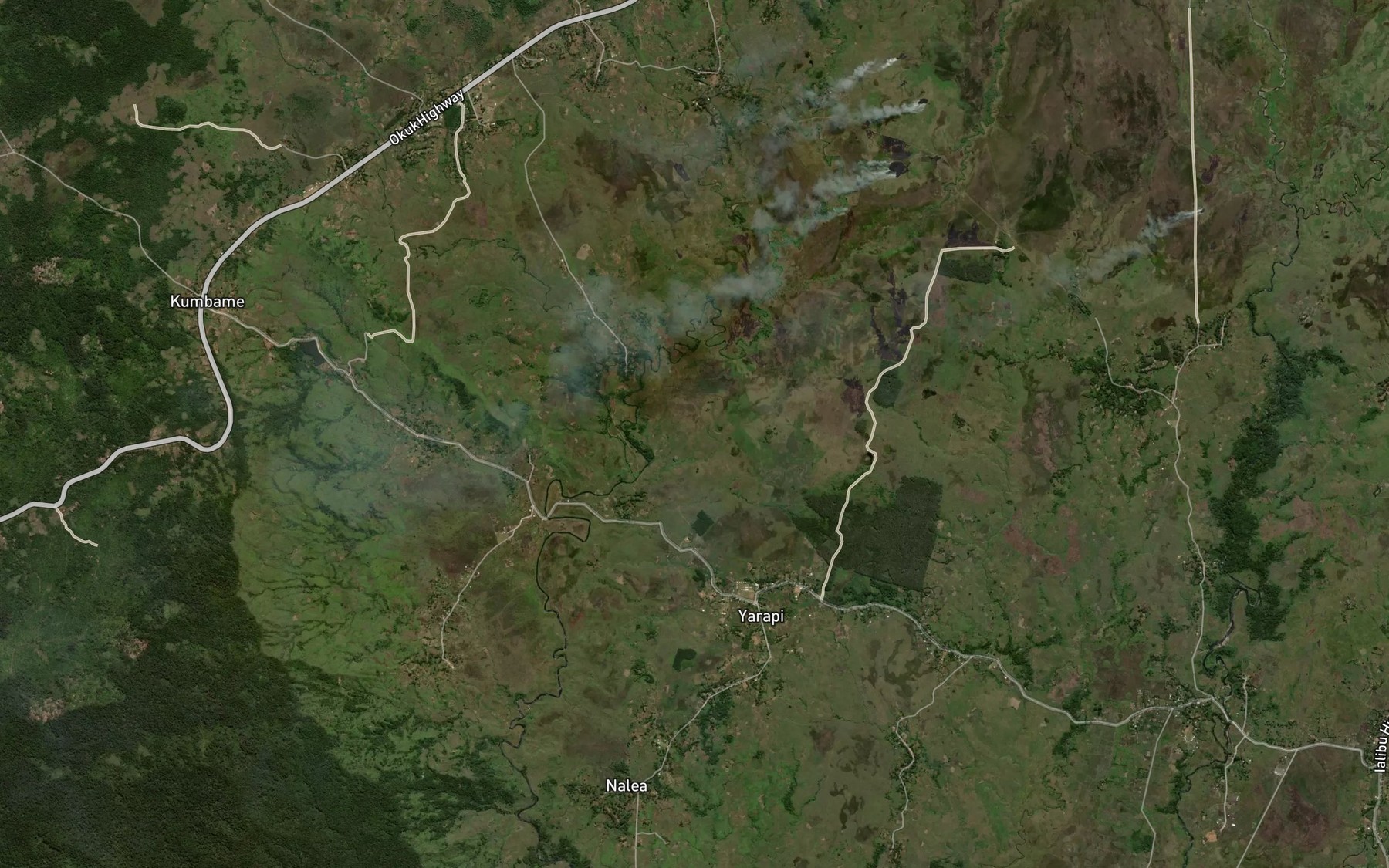 Satellite map of the Iogul River
