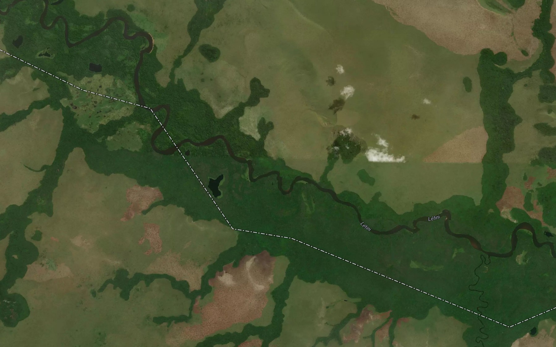 Satellite map of the Mousia