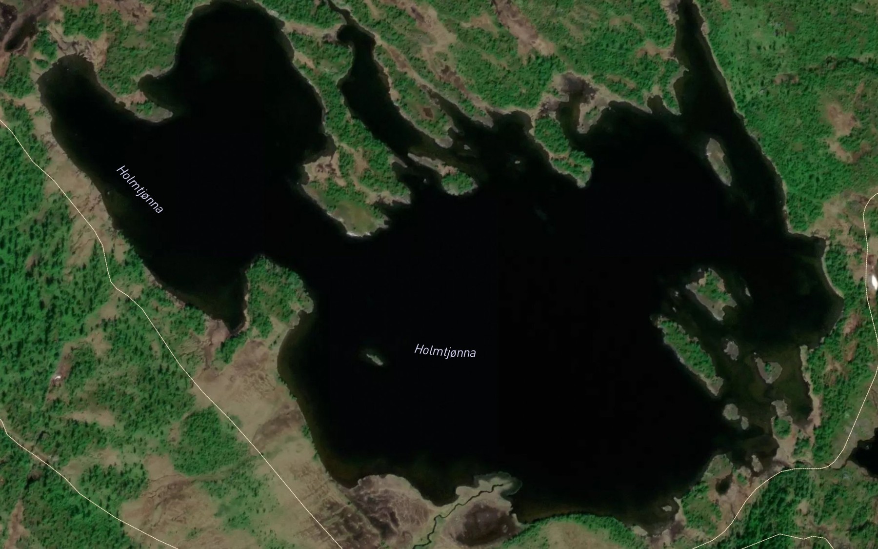 Satellite map of the Holmtjonna