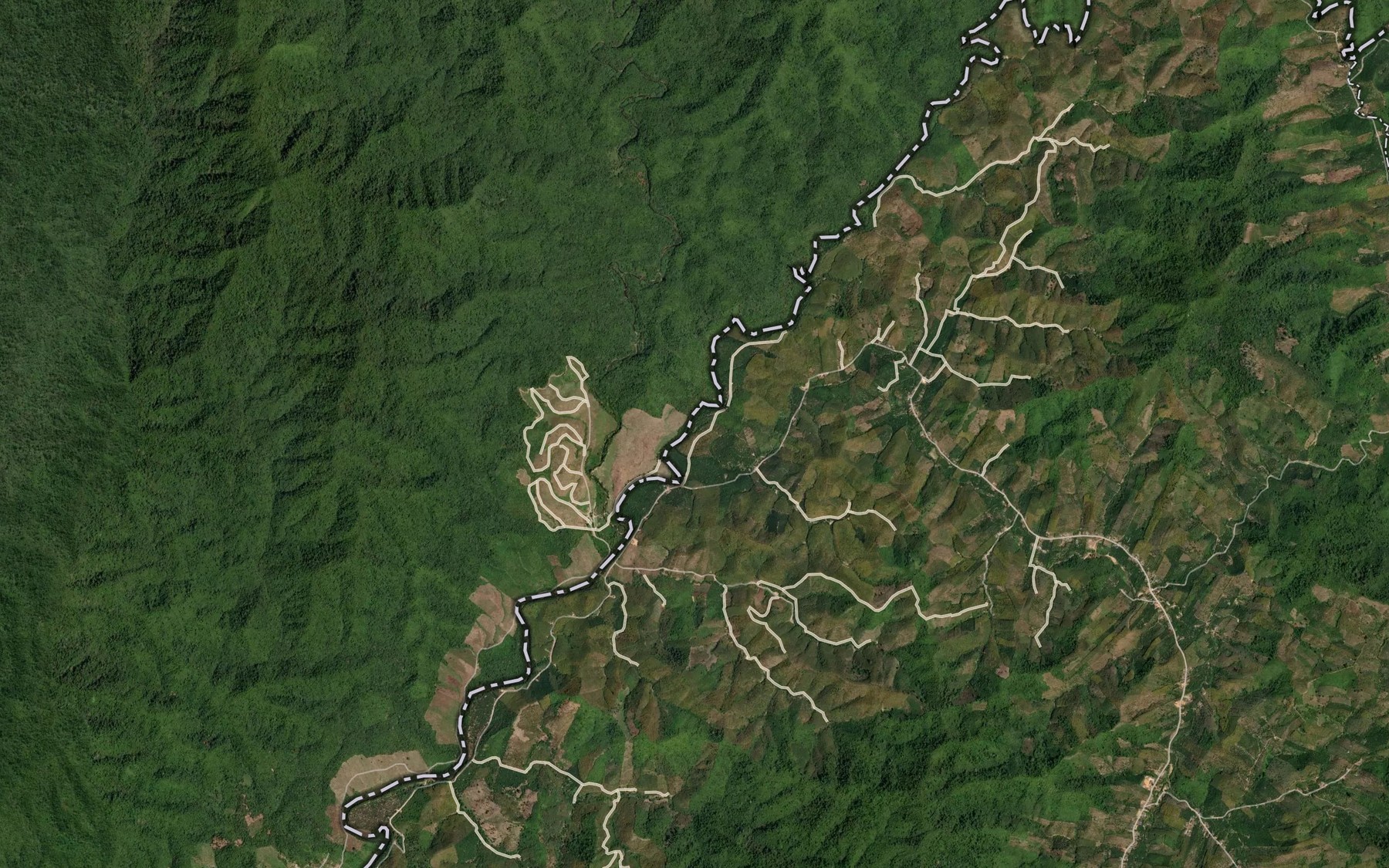 Satellite map of the Khlong Krang