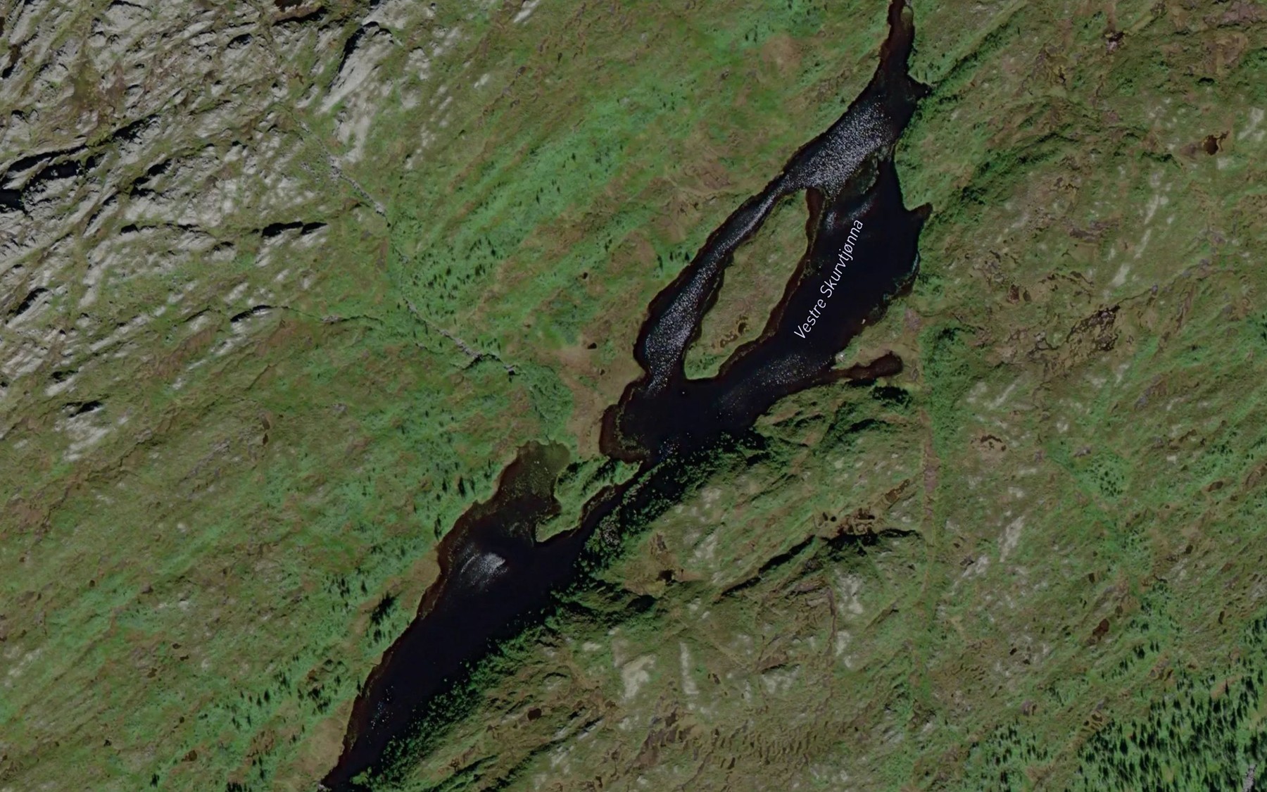 Satellite map of the Skurvtjorna,vestre