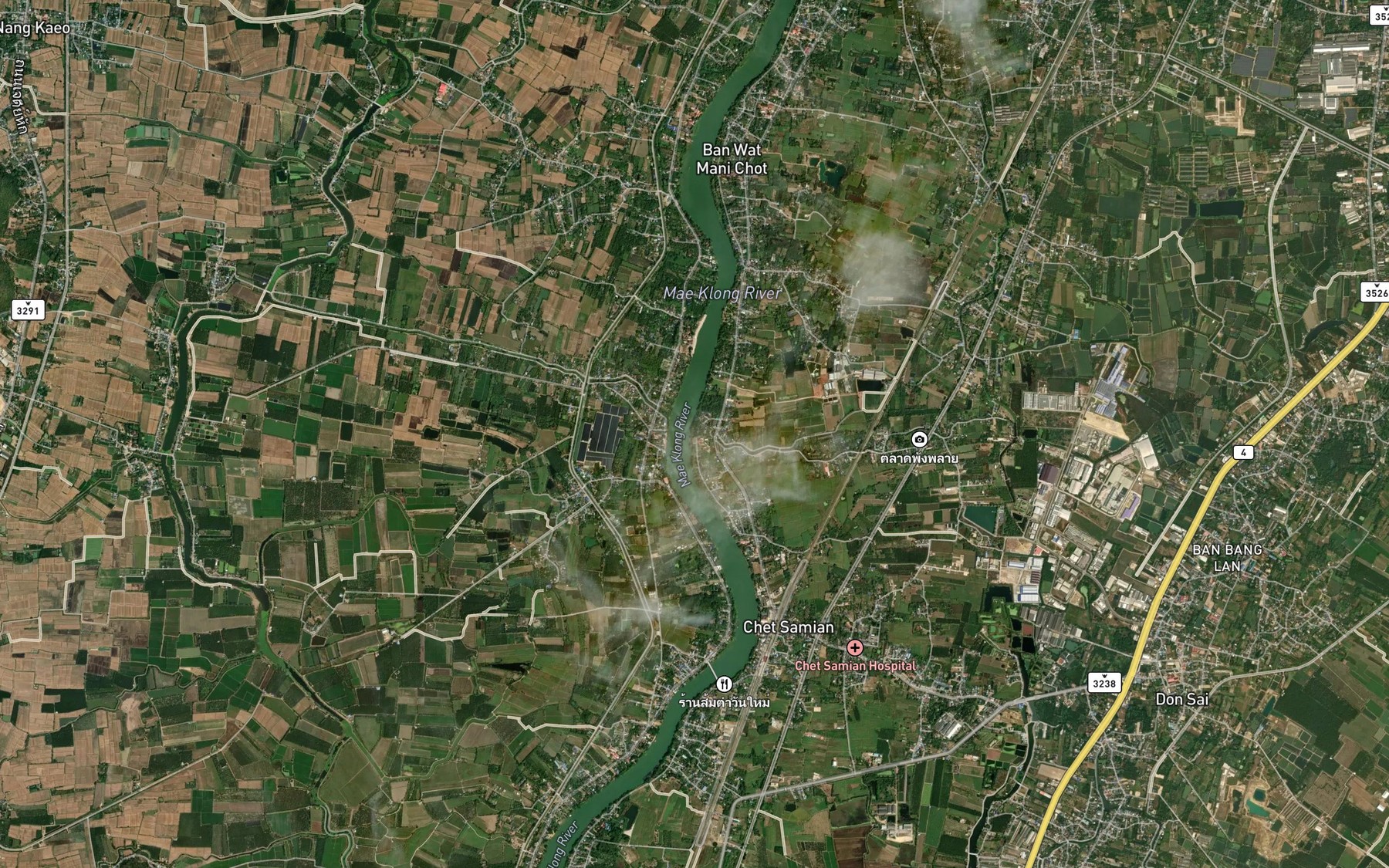 Satellite map of the Khlong Makham
