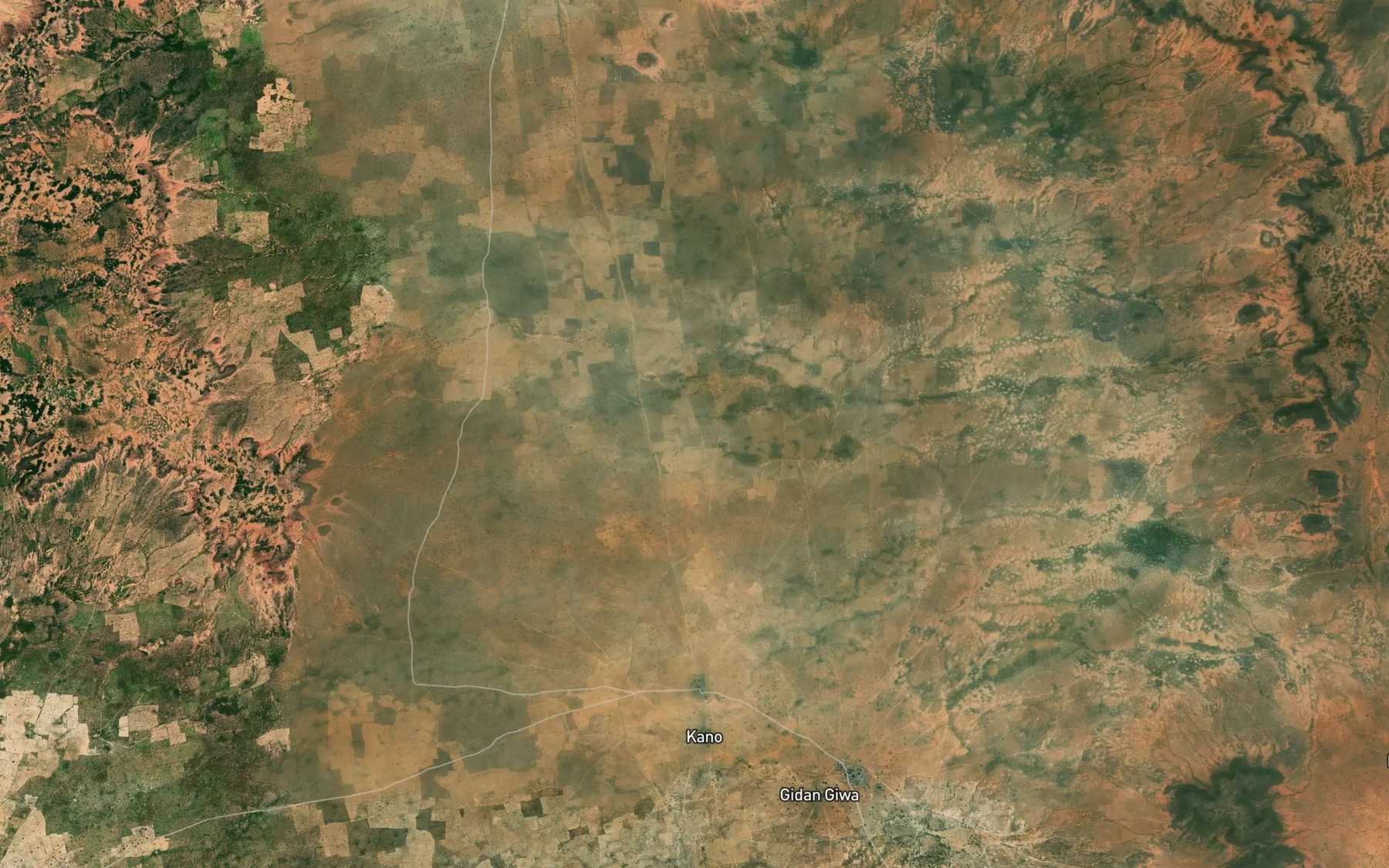 Satellite map of the Lasa Pond