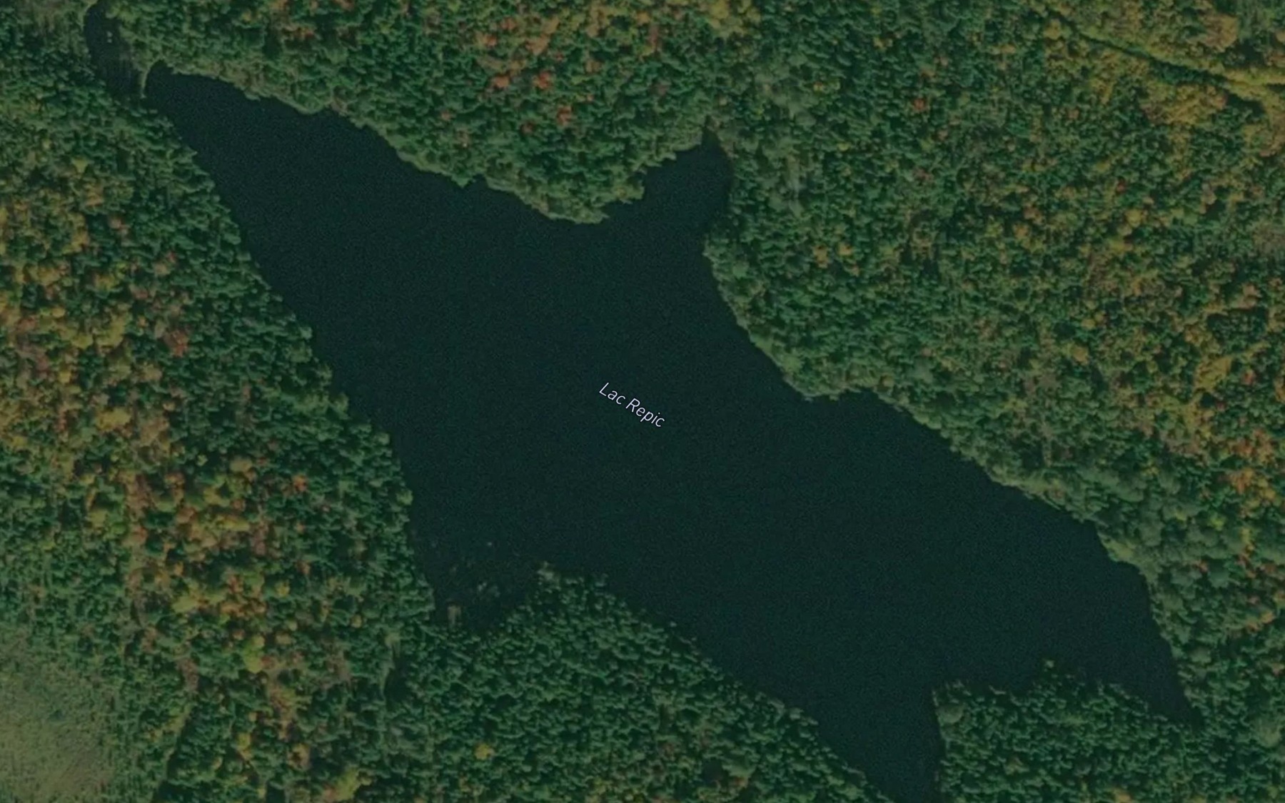 Satellite map of the Lac Repic