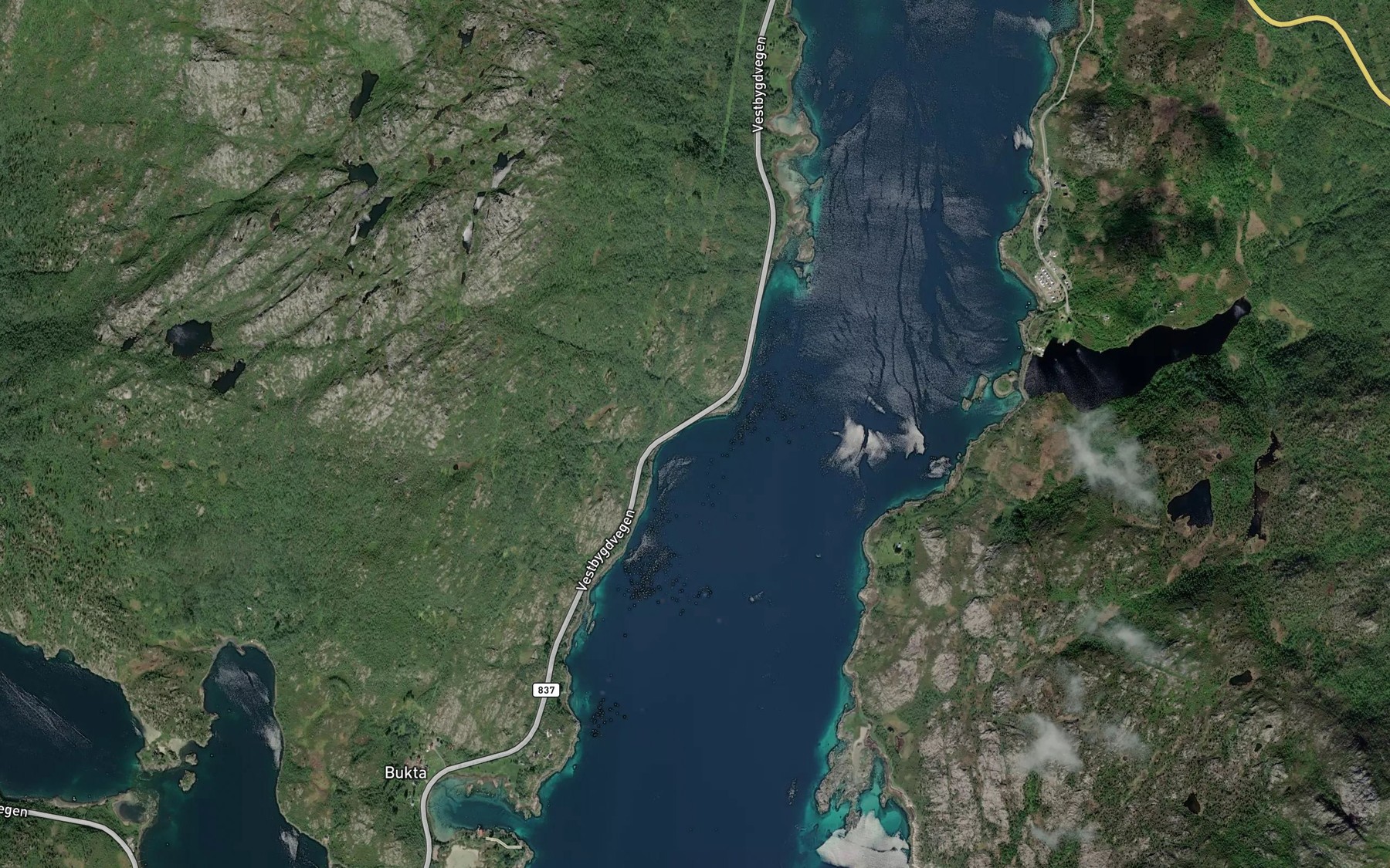 Satellite map of the Skarviken