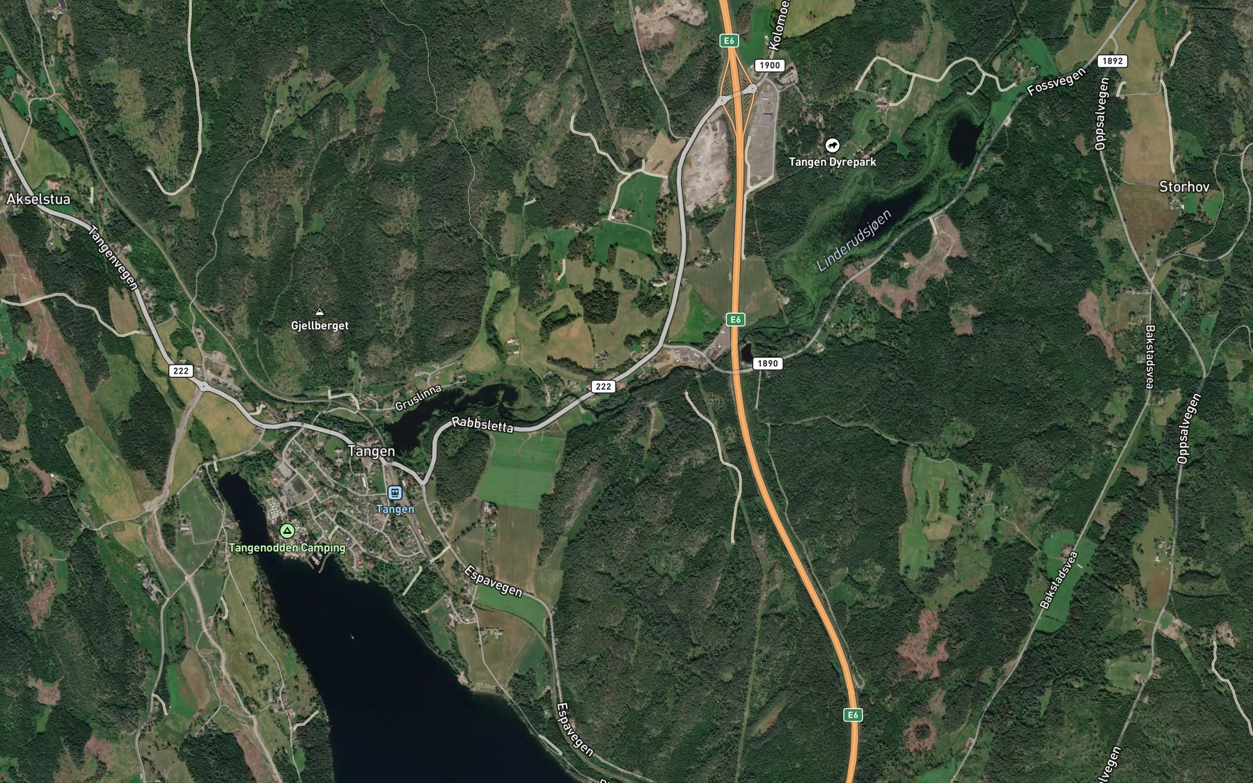 Satellite map of the Vikselva