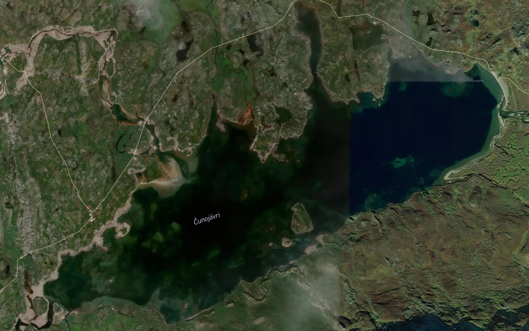 Satellite map of the Cunojavri