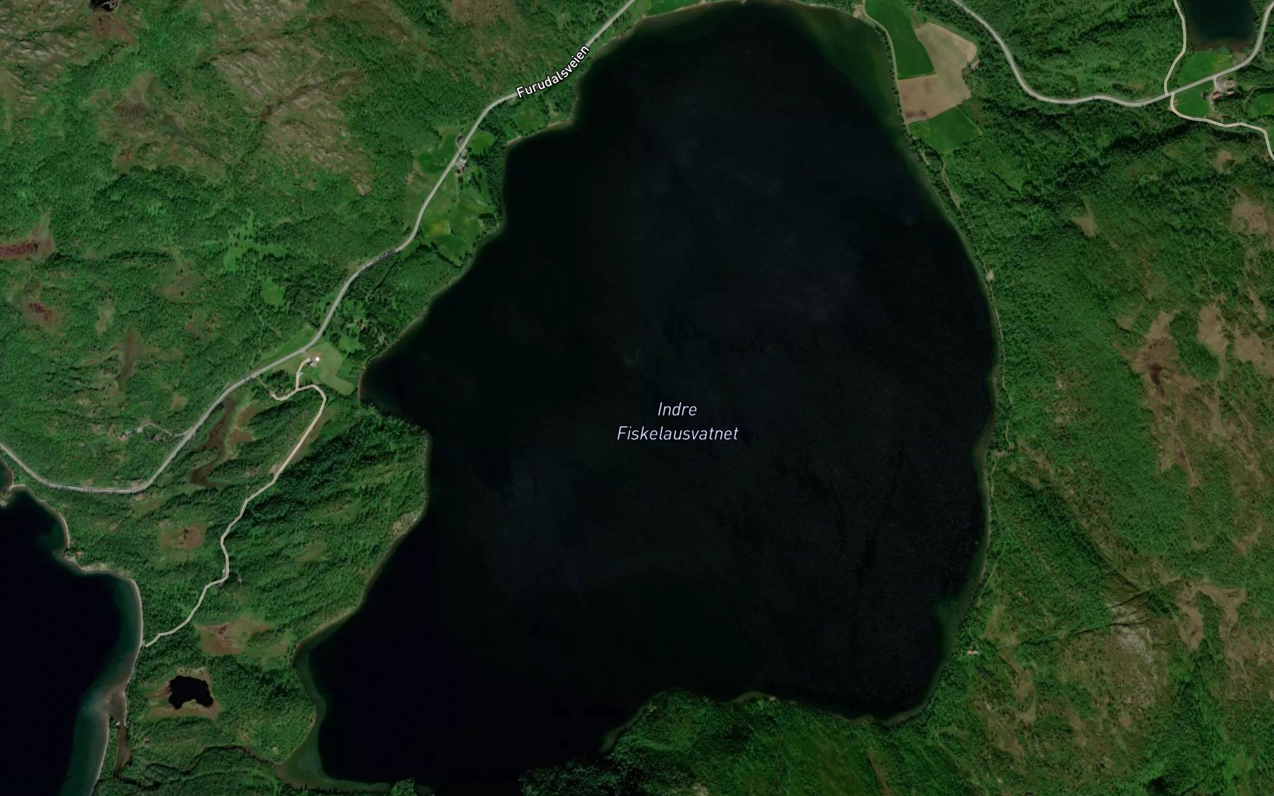 Fiskelausvatnet,in