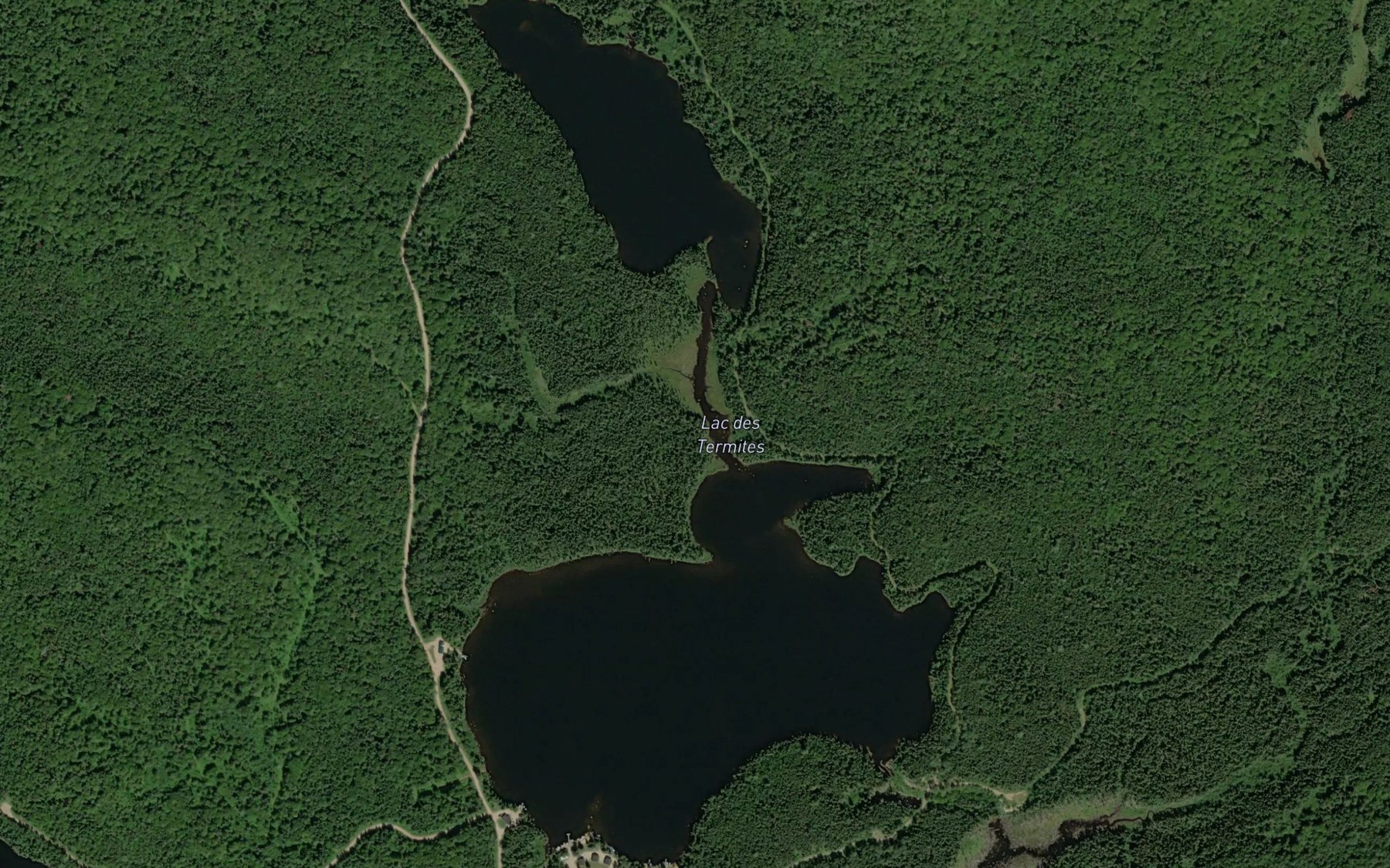 Satellite map of the Lac des Termites