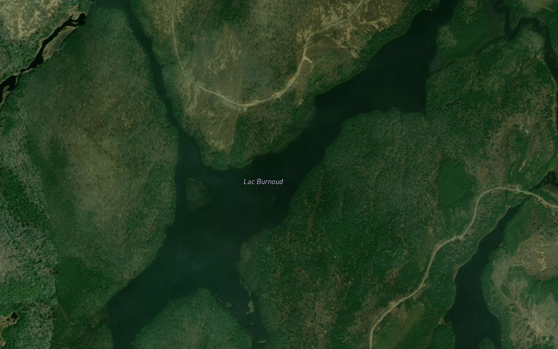 Satellite map of the Lac Burnoud