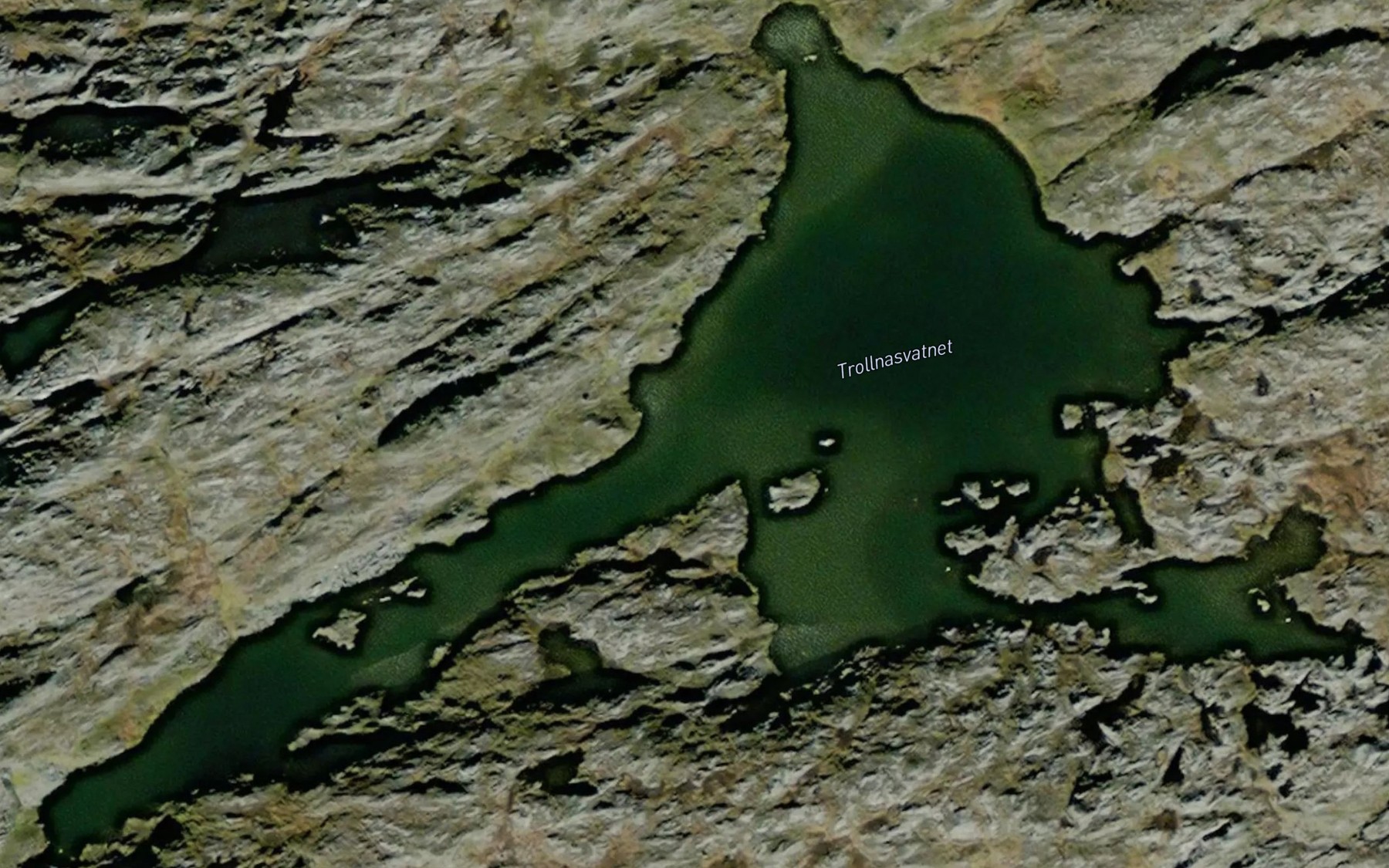 Satellite map of the Trollnasvatnet