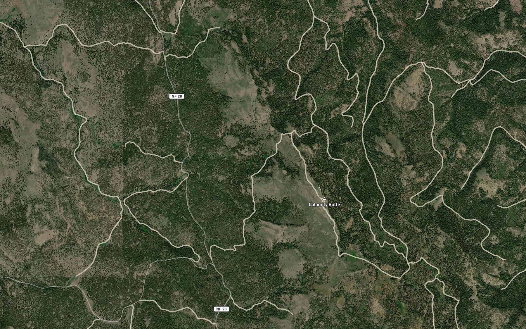 Satellite map of the Tin Can Spring