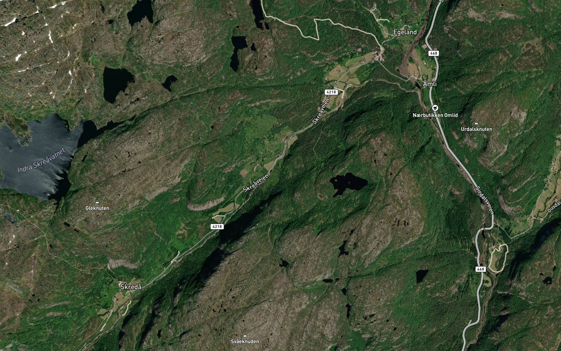 Satellite map of the Saubekk