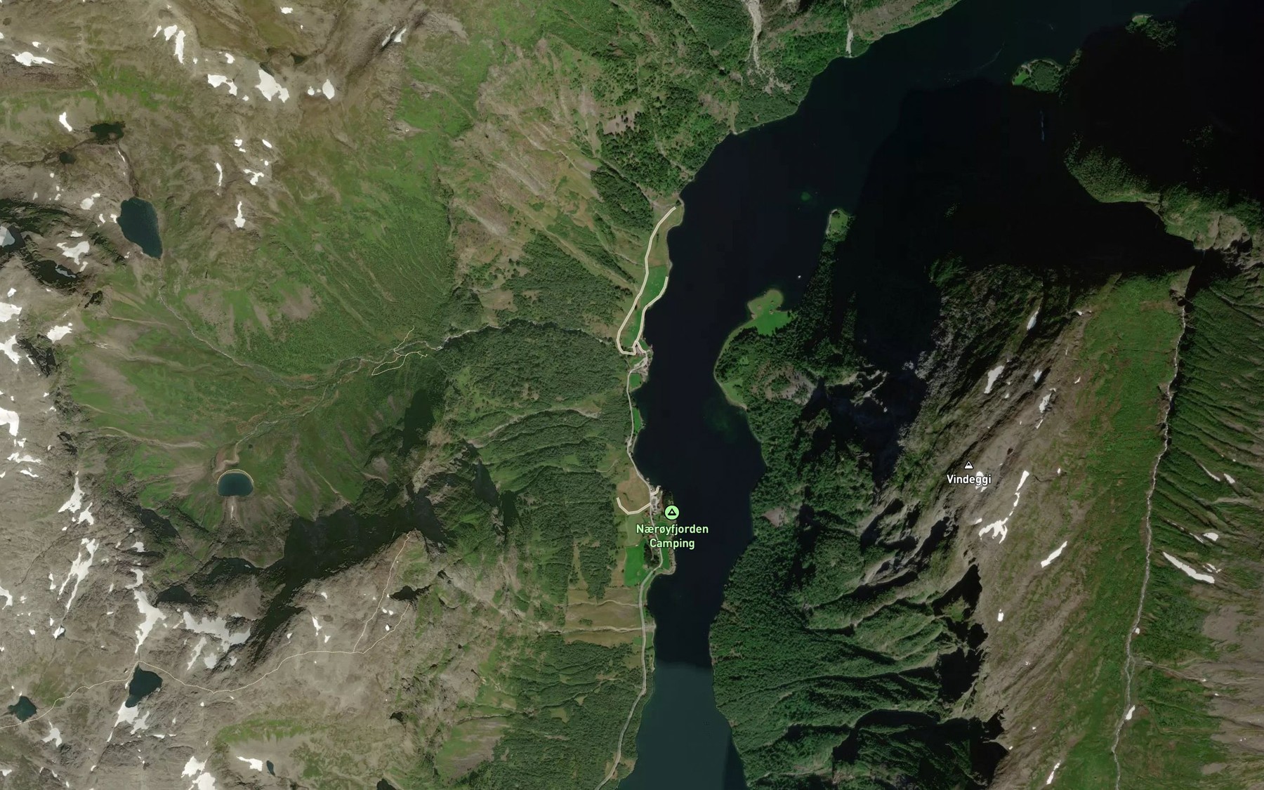 Satellite map of the Kvernaviki