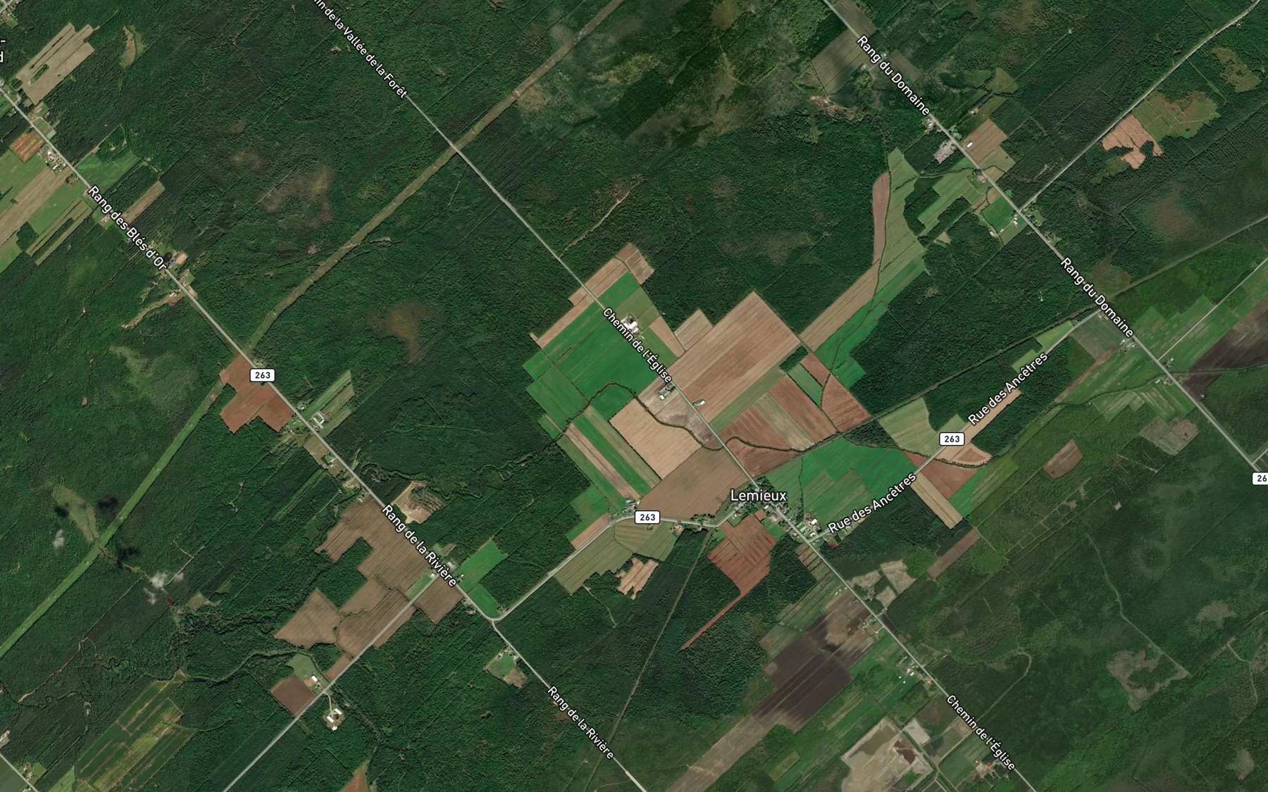 Satellite map of the Ruisseau Arpin
