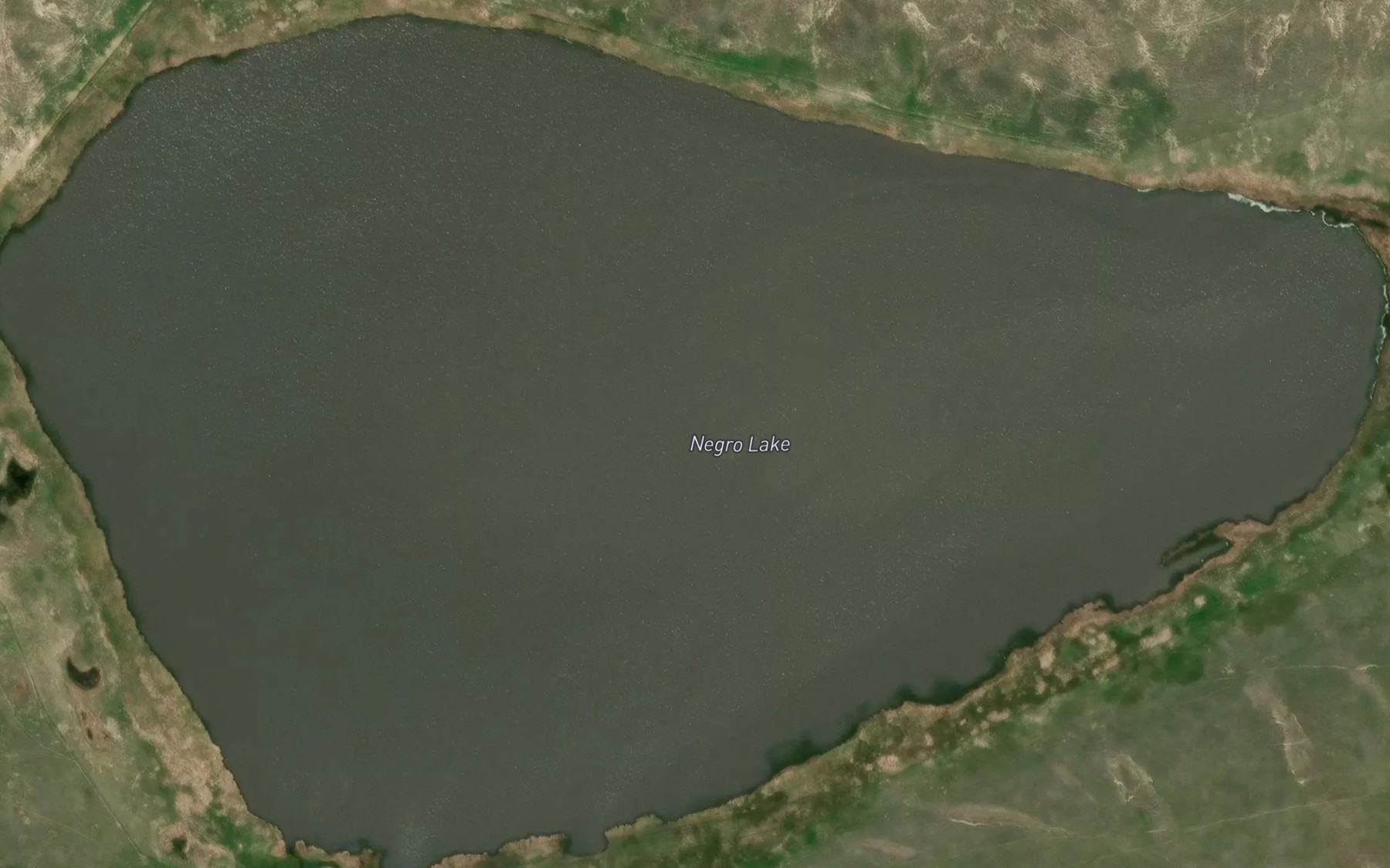 Satellite map of the Negro Lake