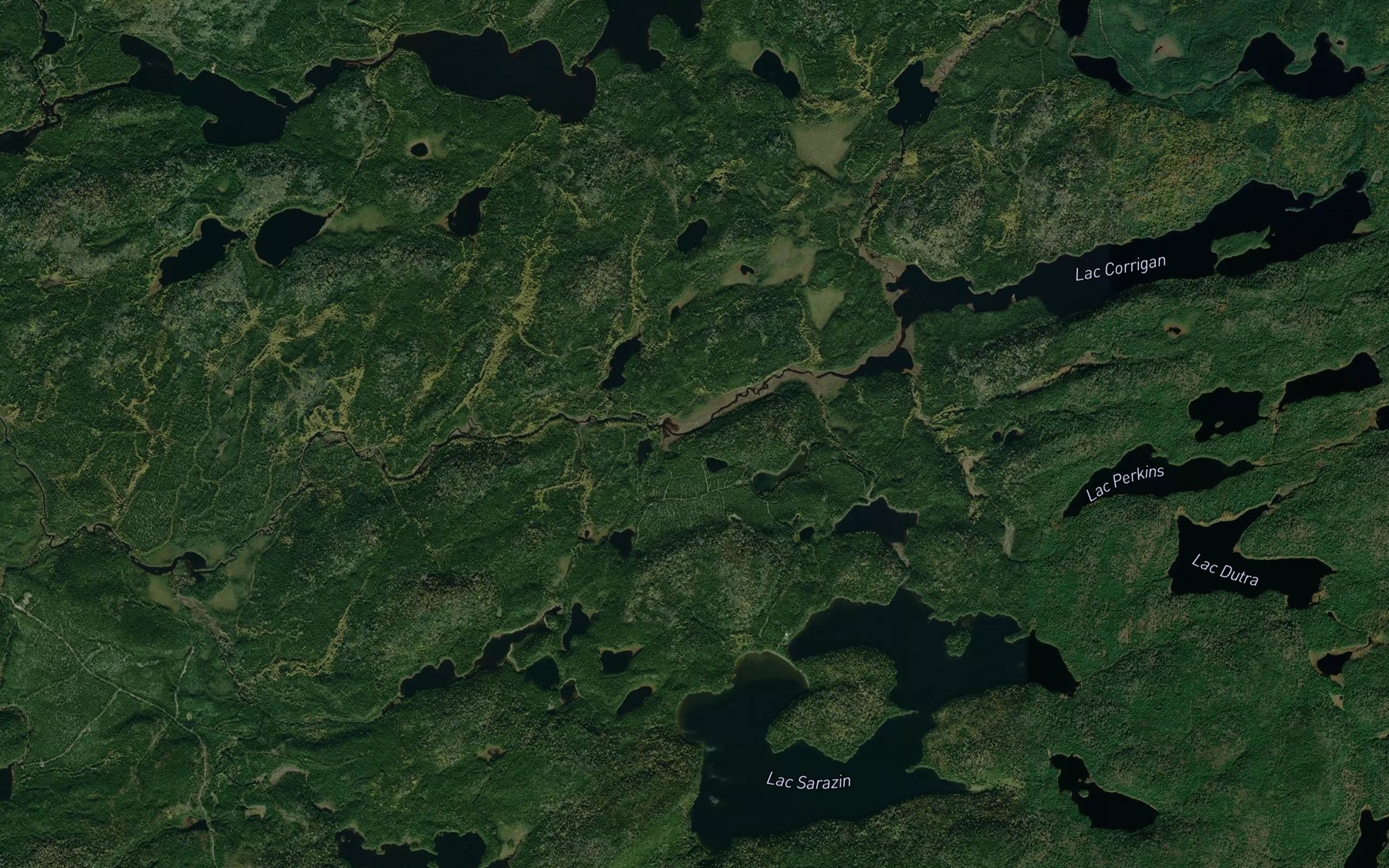 Satellite map of the Etang Hercule