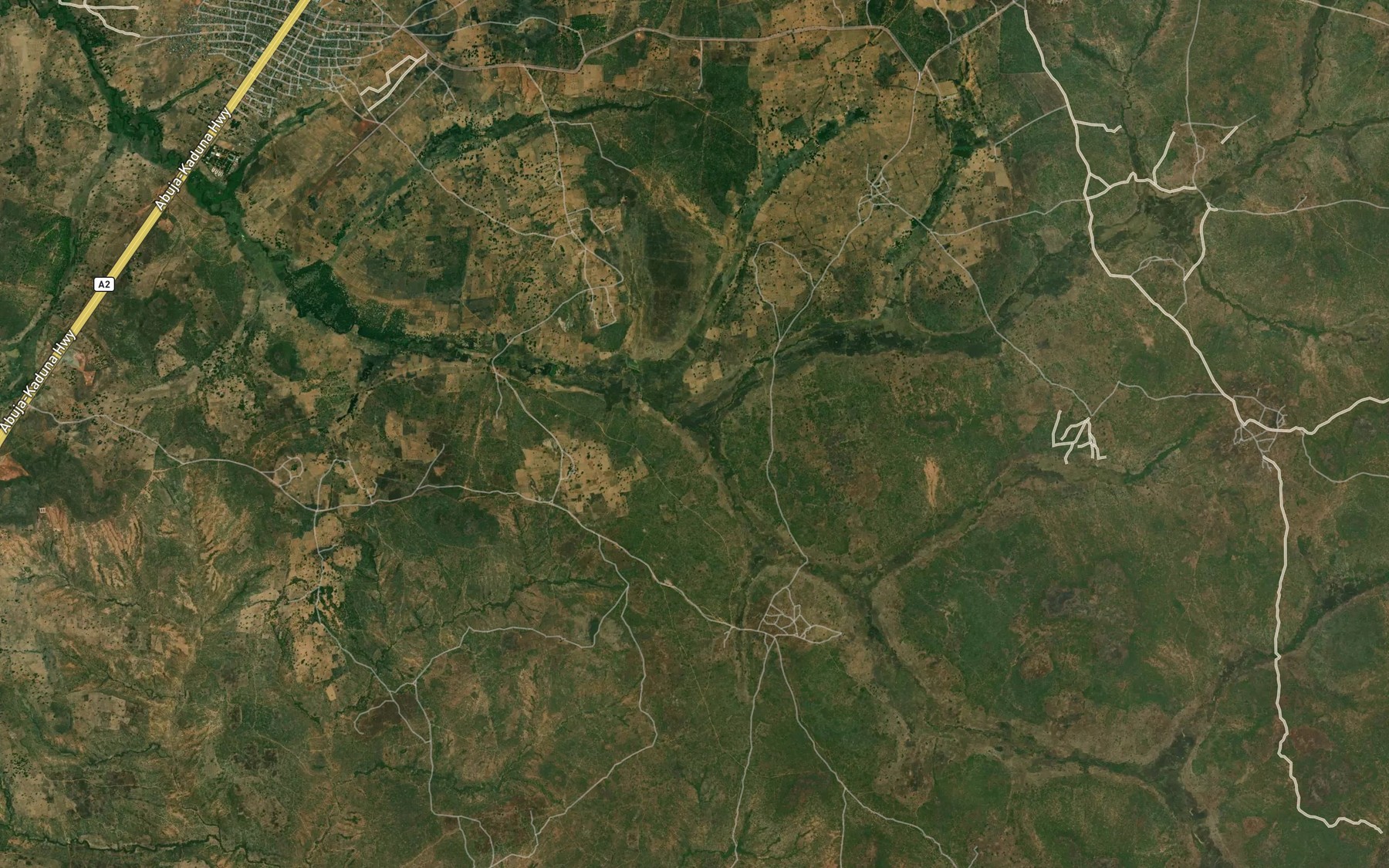 Satellite map of the River Kumbo