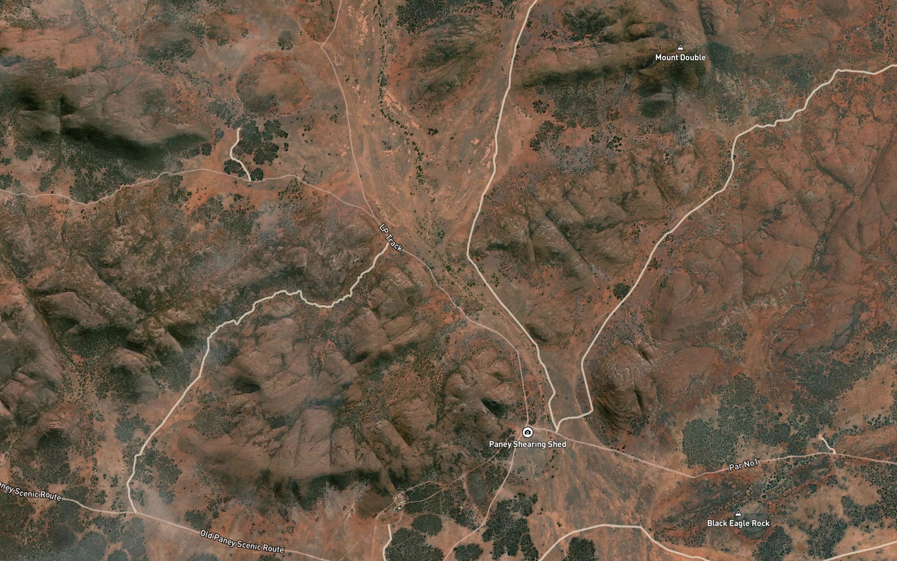 Satellite map of the Teluma Creek