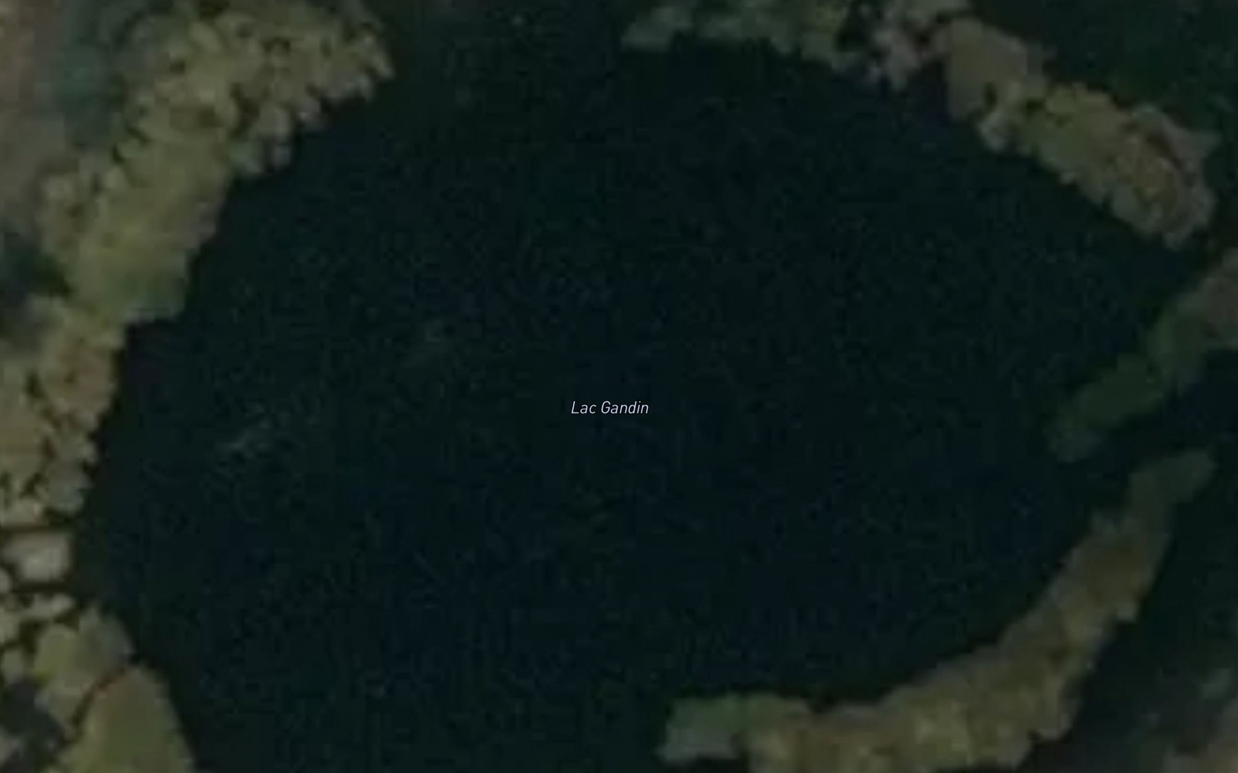 Satellite map of the Lac Gandin